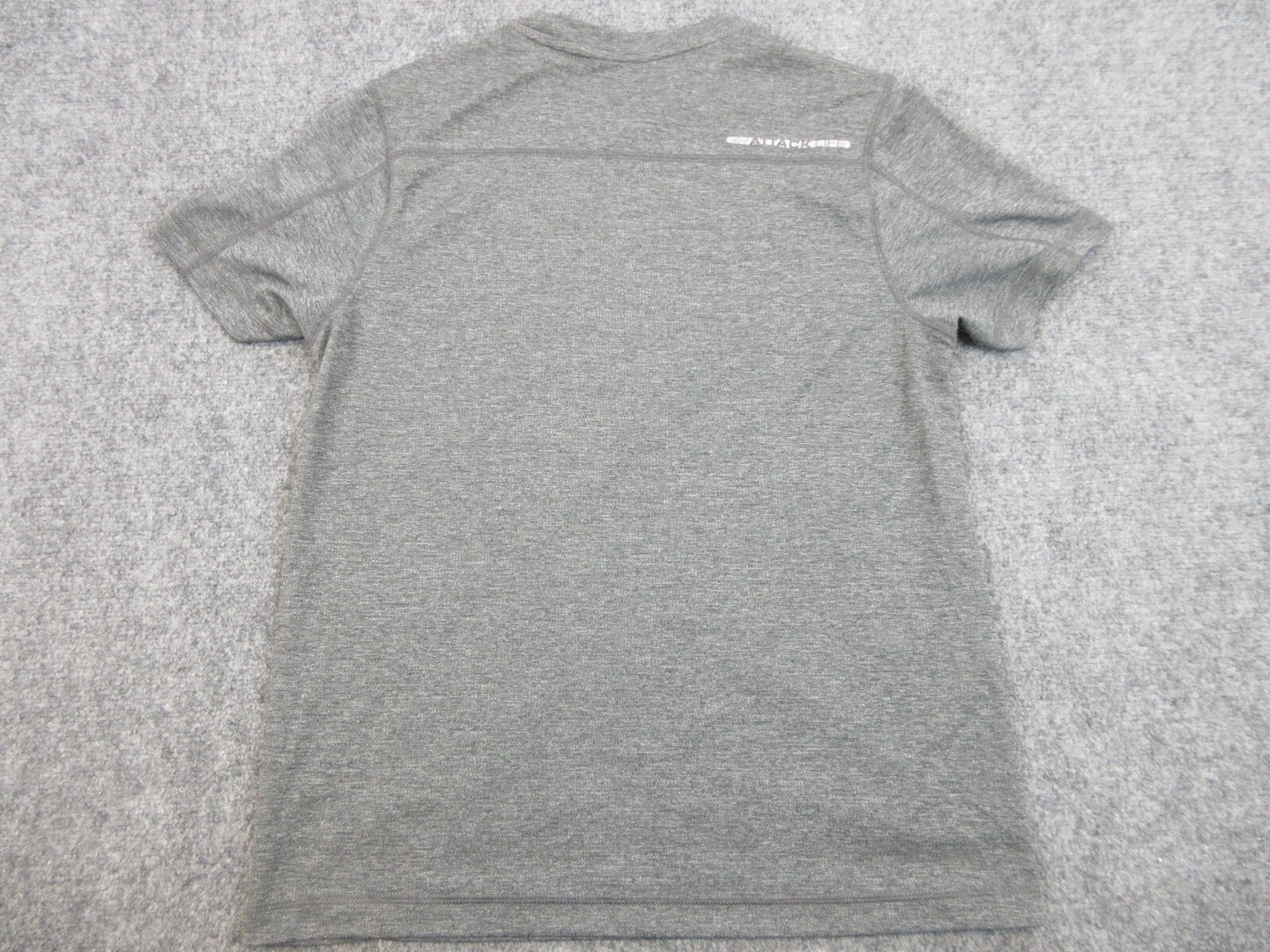 Greg Norman Shirt Mens Adult Small Gray Shark Logo Outdoors Golf Lightweight