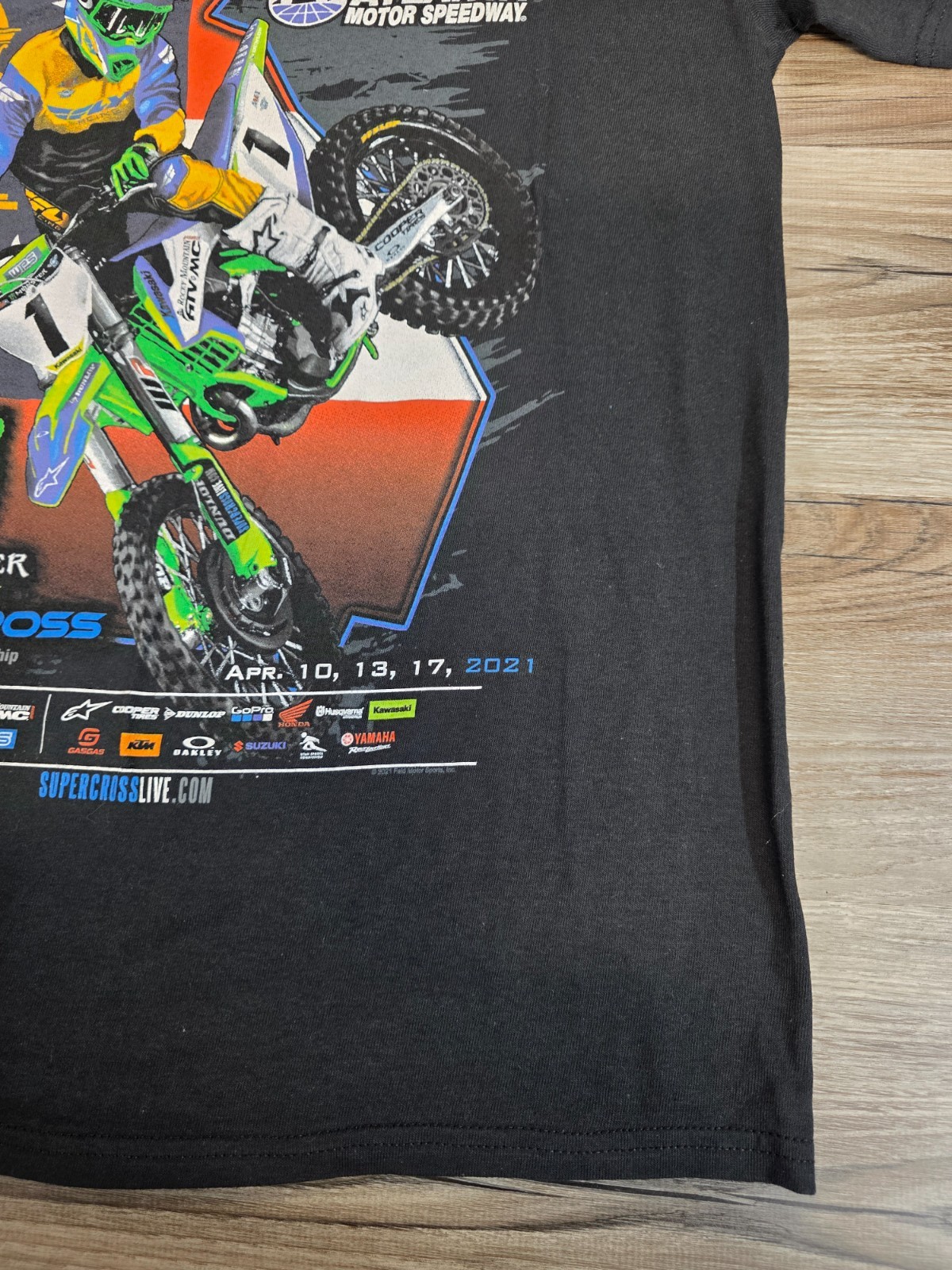 AMA SUPERCROSS T SHIRT MENS SZ. M BLACK 2021 ATLANTA MOTOR SPEEDWAY RACING NEW