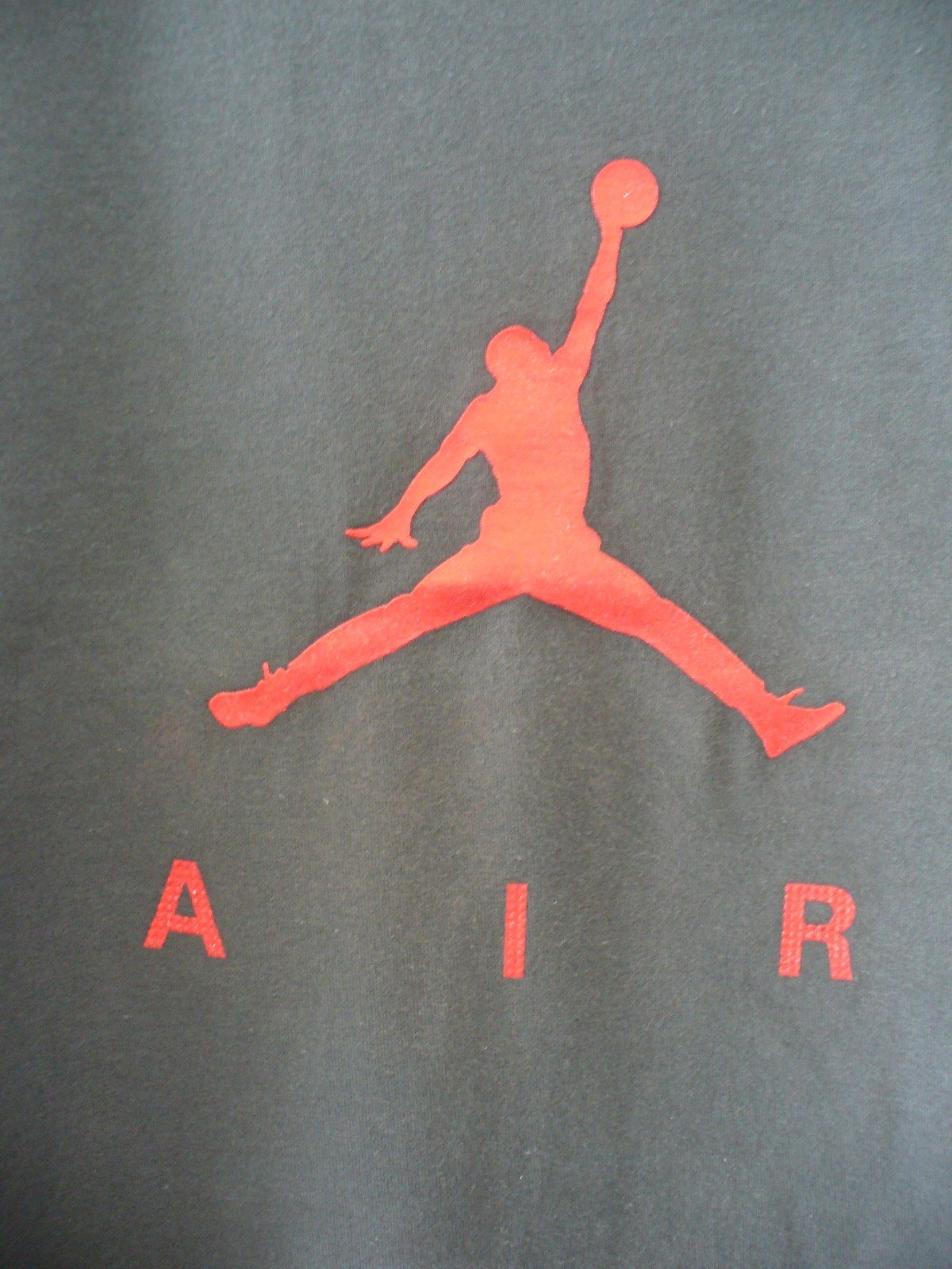 Air Jordan Jumpman Logo “BULLS” Red Metallic Foil Gray Short Sleeve T-Shirt 2XL