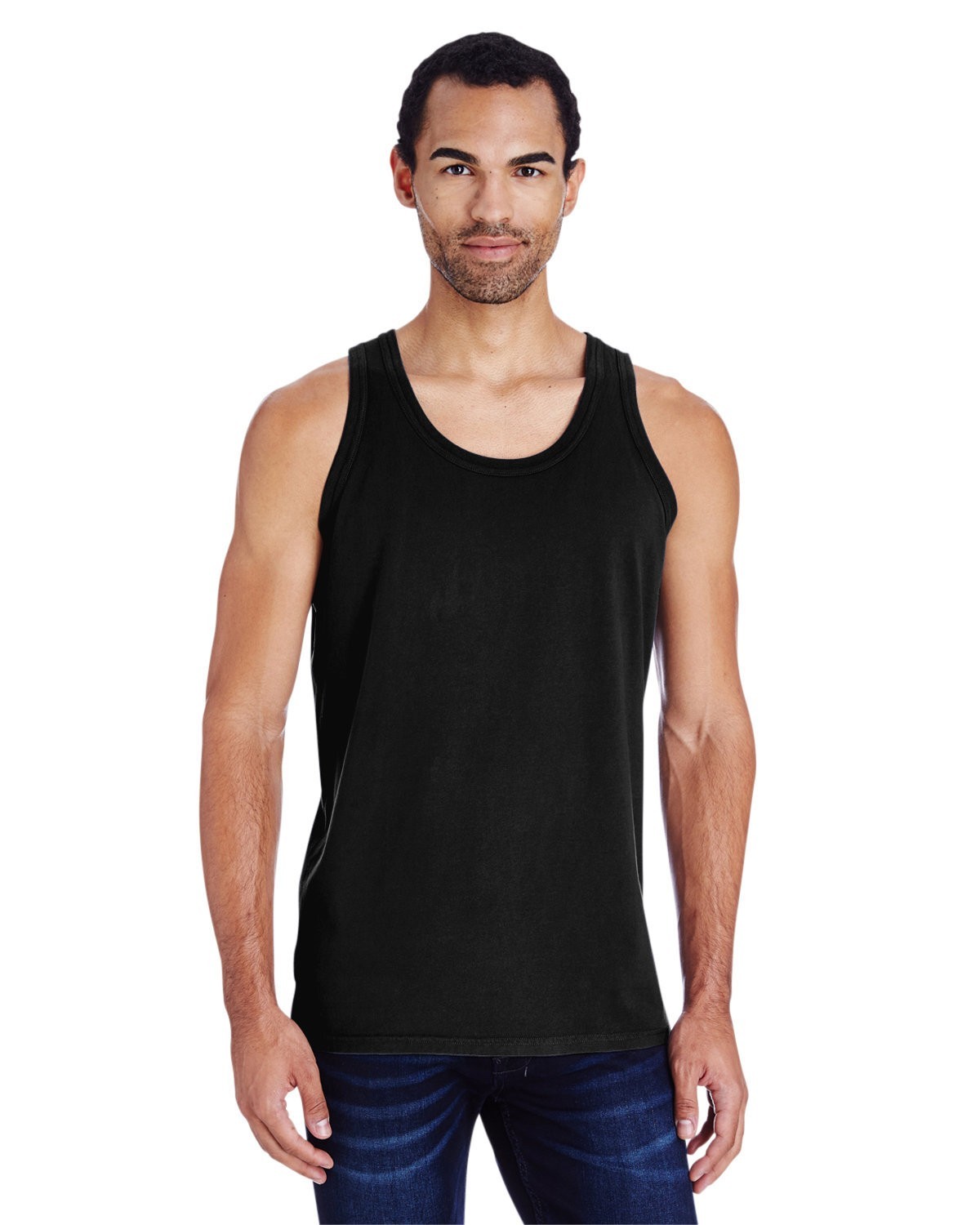 ComfortWash by Hanes Unisex 100% Ringspun Cotton Garment Dyed Tank 4X 12 Pack