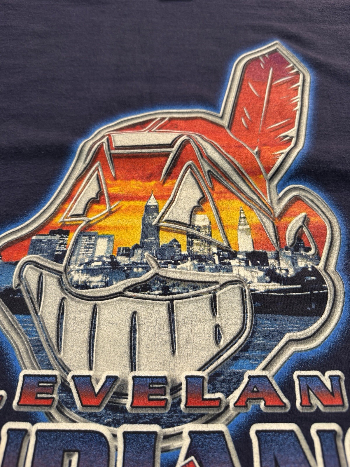 Vintage 1999 Cleveland Indians Chief Wahoo Shirt Men’s Sz XXL Pro Player MLB 90s