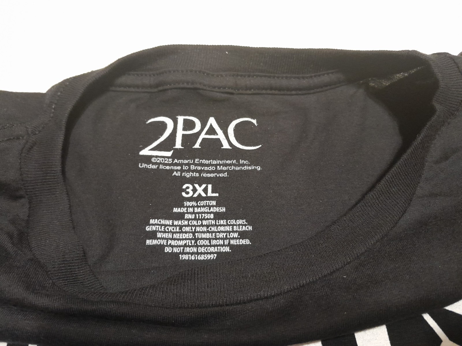 Tupac 2Pac t-shirt – All Eyez On Me – Black – Size 3XL Amaru label Brand New NWT