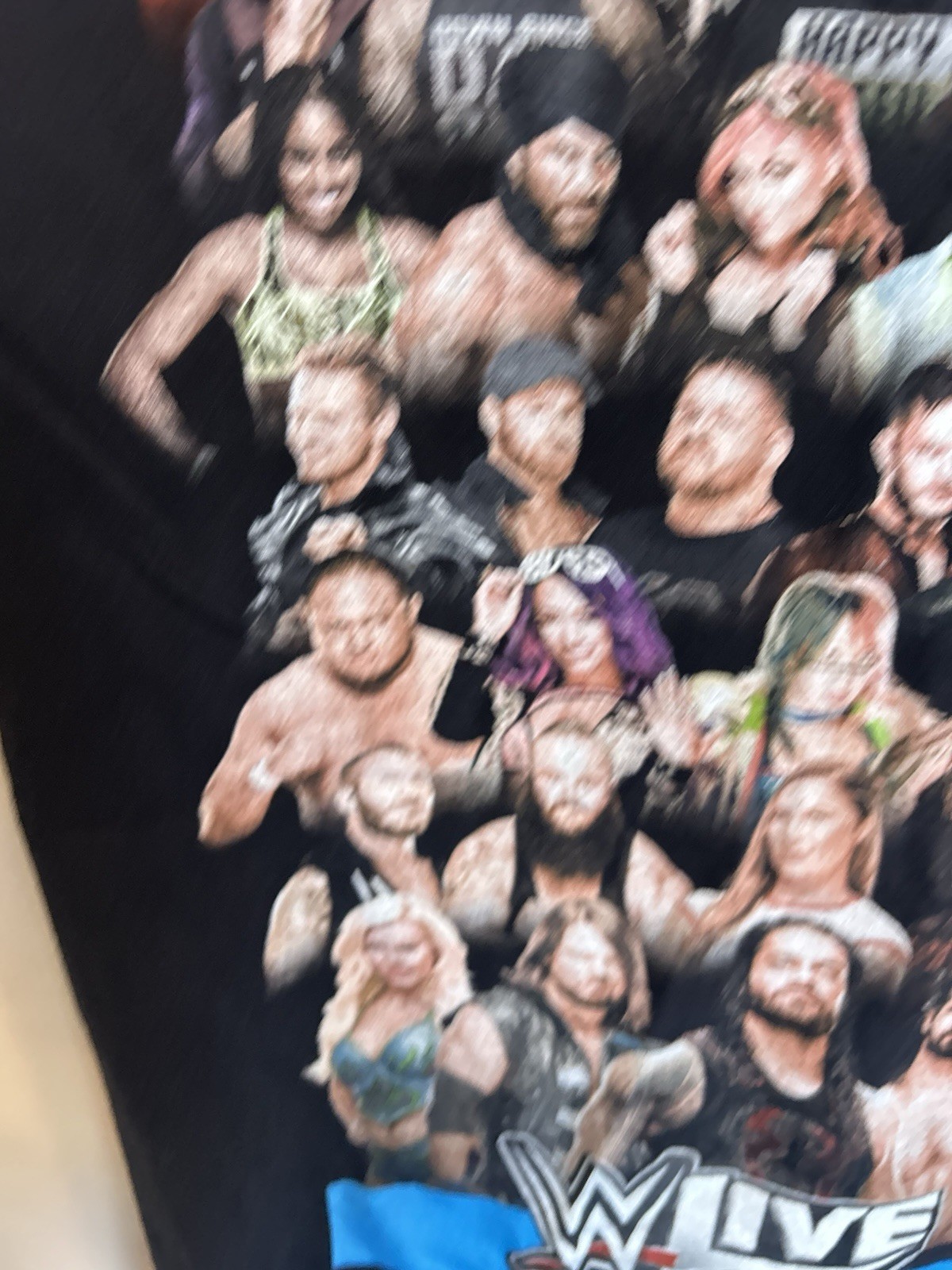 WWE Live Summer Tour 2018 Graphic Tee Black Medium