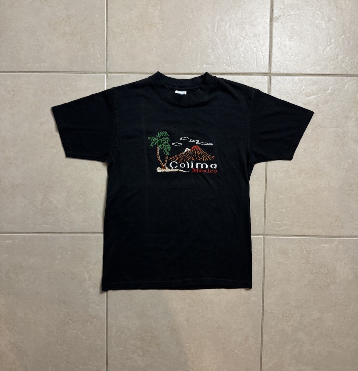 Vintage Colima Mexico Tourist Tee shirt Made In Mexico Size Men’s S