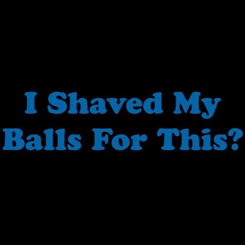 I Shaved My Balls for This Sarcastic Humor Graphic Novelty Funny T Shirt