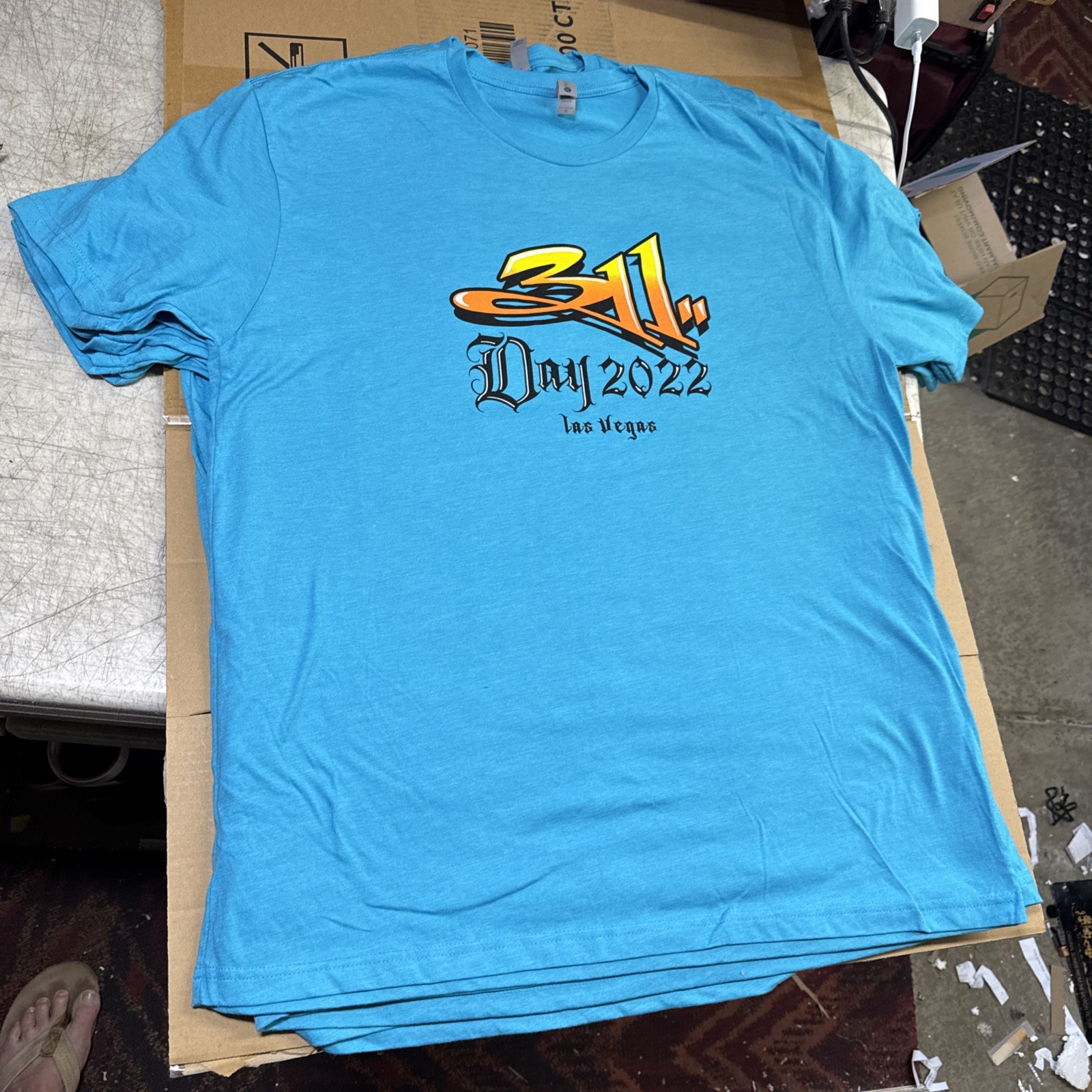 2022 311 Band T Shirt Concert Tour Las Vegas 2-Sided Rock Reggae Music NEW LX