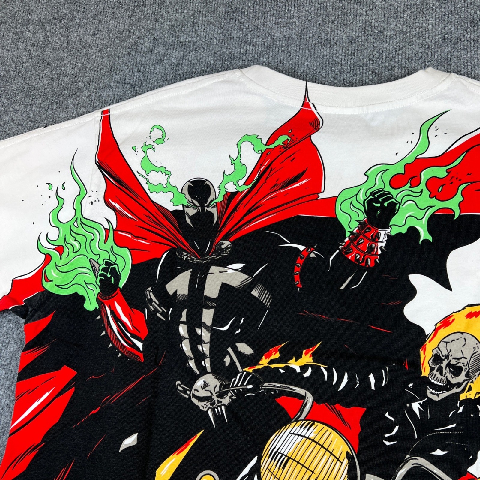 Chronic Images Shirt Mens XL “Hell Race” Spawn vs Ghost Rider AOP All Over Print