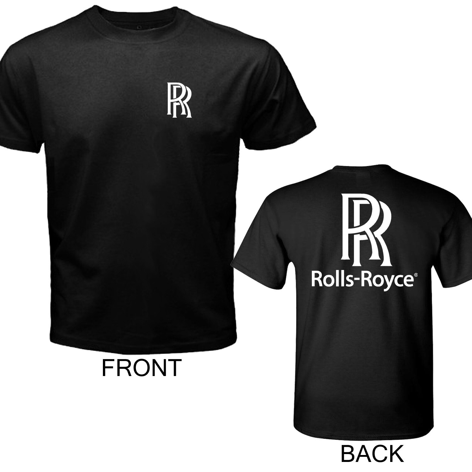 Rolls Royce Men’s Black Size S to 5XL
