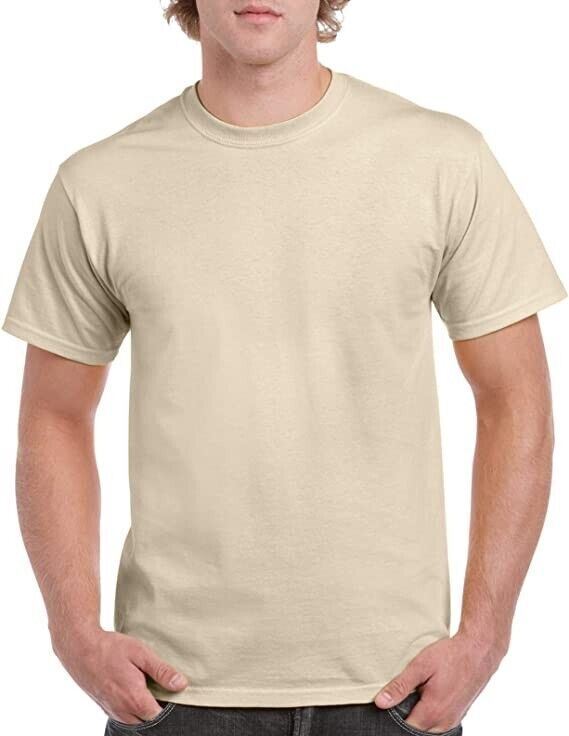 Gildan Mens Plain T Shirts Solid Cotton Short Sleeve Blank Tee Top Shirts S-3XL
