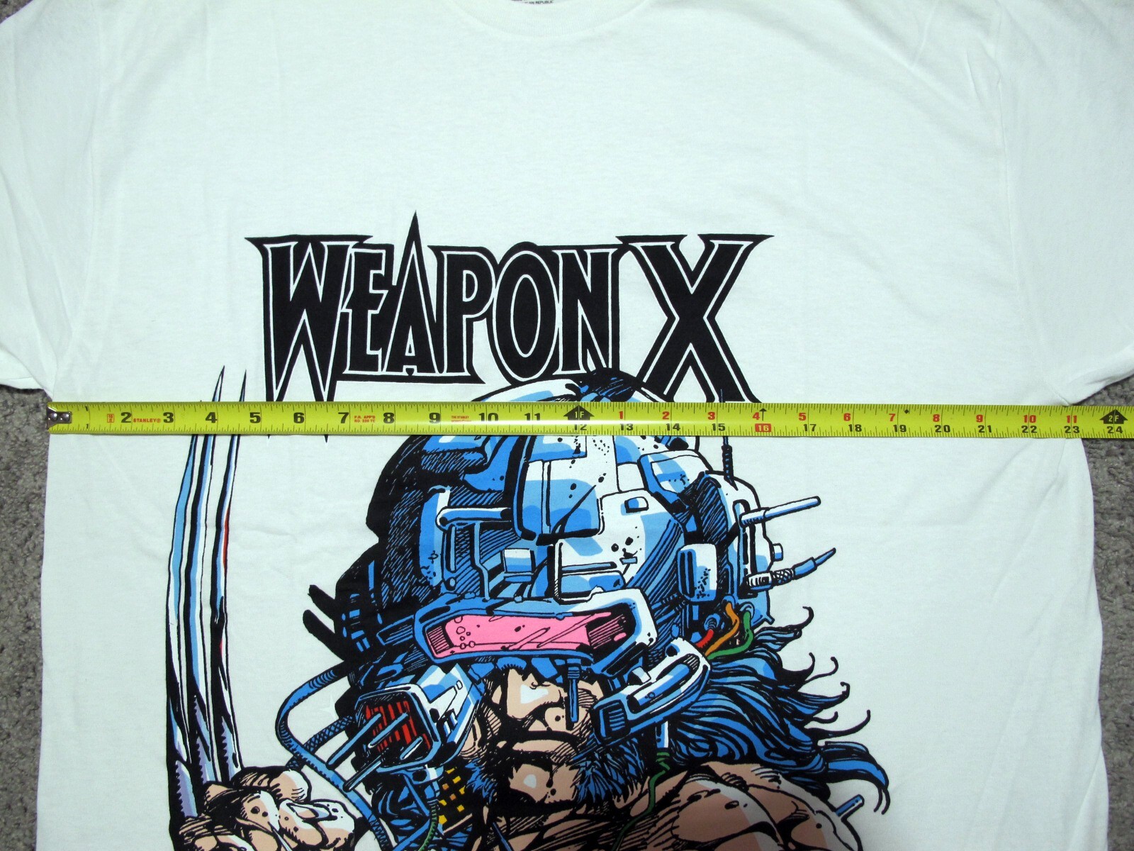 MARVEL Wolverine Weapon X Jumbo Print t-shirt sz XL x-men 97 logan comic cover