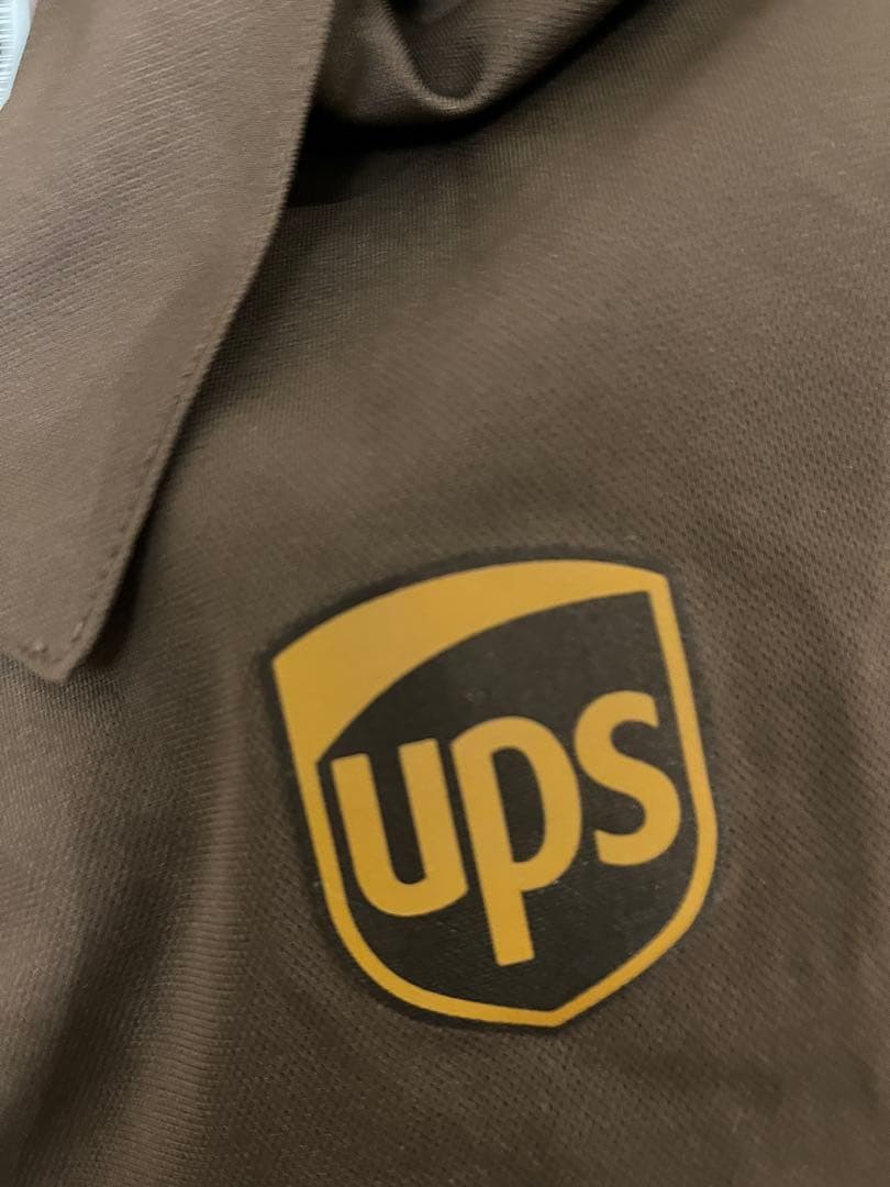 90s Vintage WEARGUARD UPS Logo Short Sleeve Work Shirt Brown XL Uniform USA Used