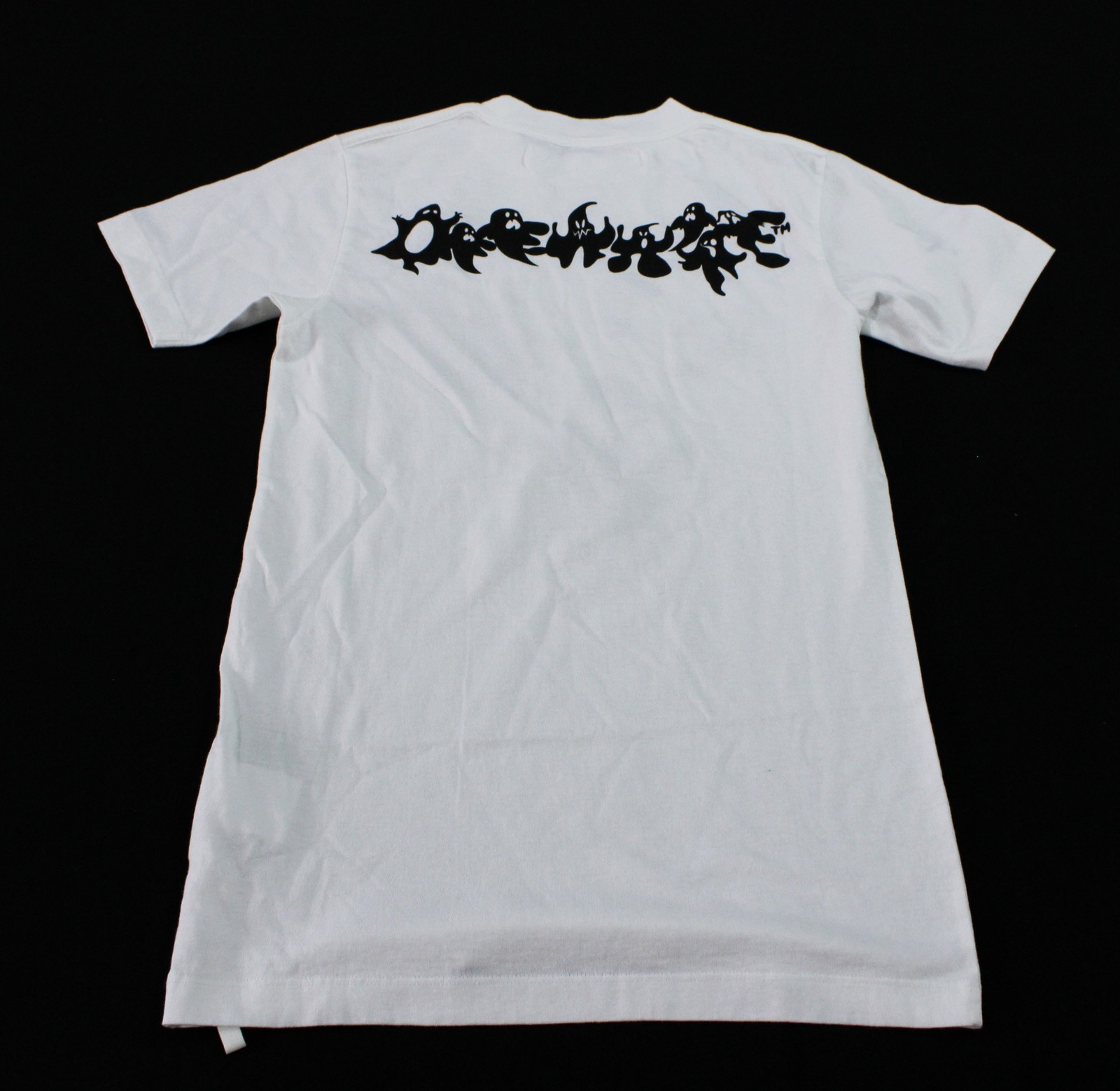 Off-White Men’s Ghost Print Short Sleeve Crewneck T-Shirt BE5 White Size 2XS