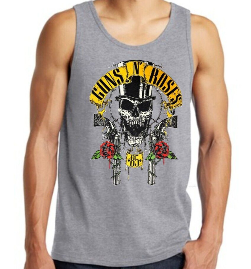 Guns N Roses 85 Hard Rock Band Men’s Tank Tops (Multiple Colors)