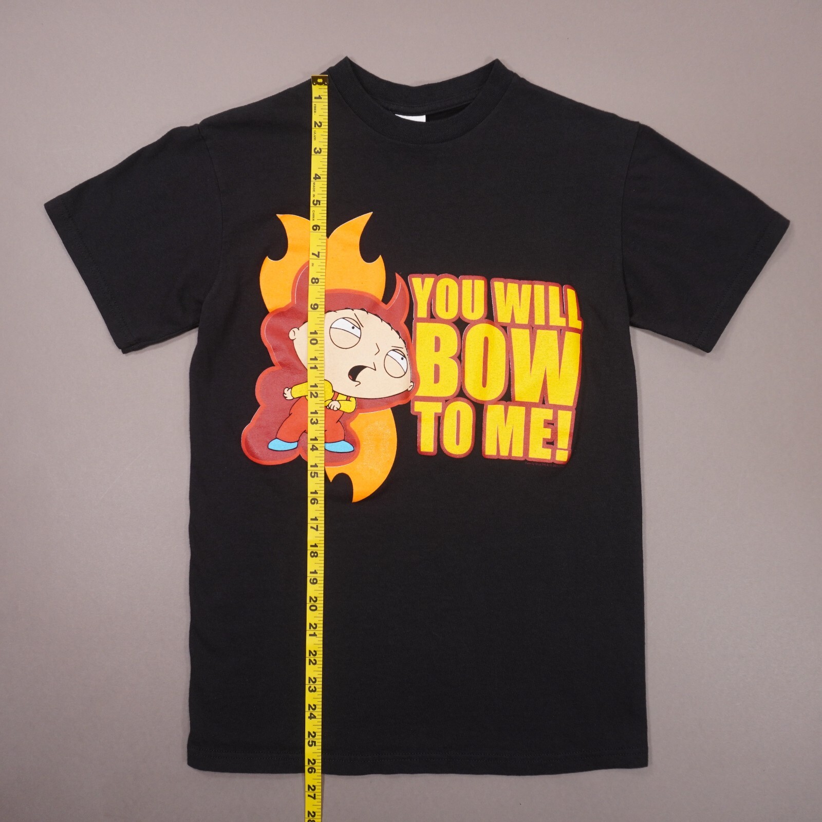 Family Guy Stewie Griffin You Will Bow To Me T Shirt 2011 Men Small Black Cotton