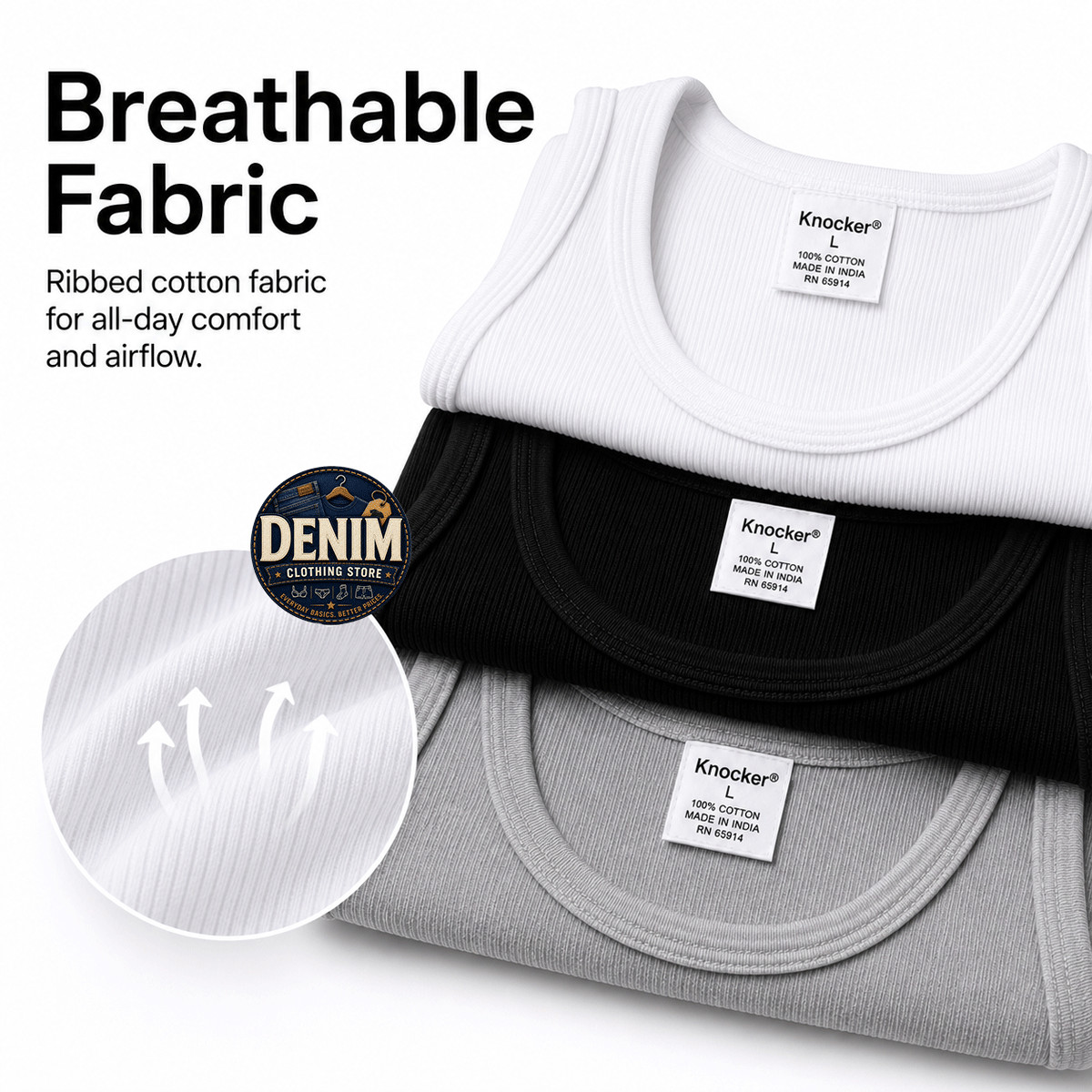 3 6 12 Pack Men Tank Top 100% Cotton A-Shirt Wife Beater Ribbed Undershirt S-3XL