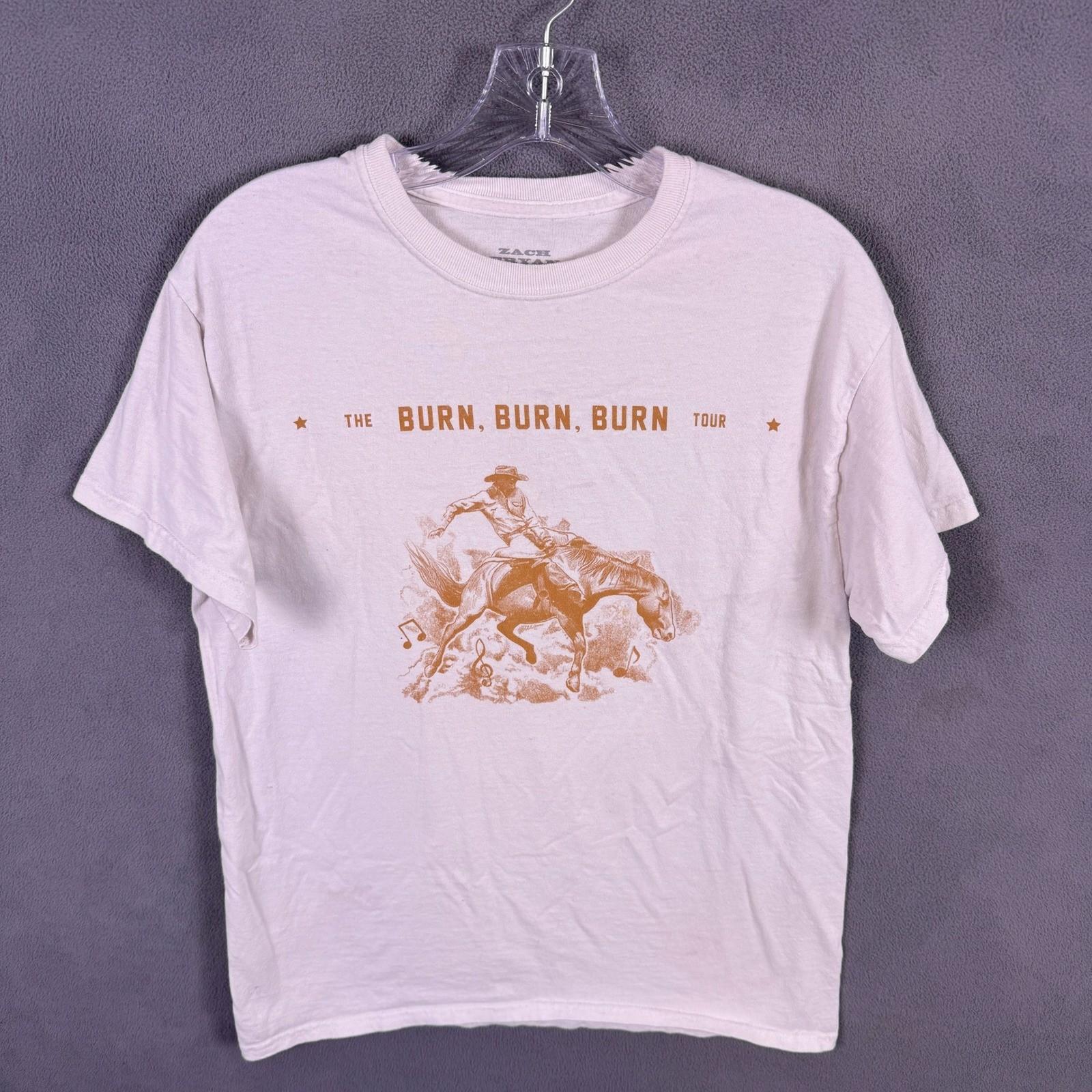 Zach Bryan Burn Burn Burn Tour T-Shirt Mens Medium Concert Merch World 2023