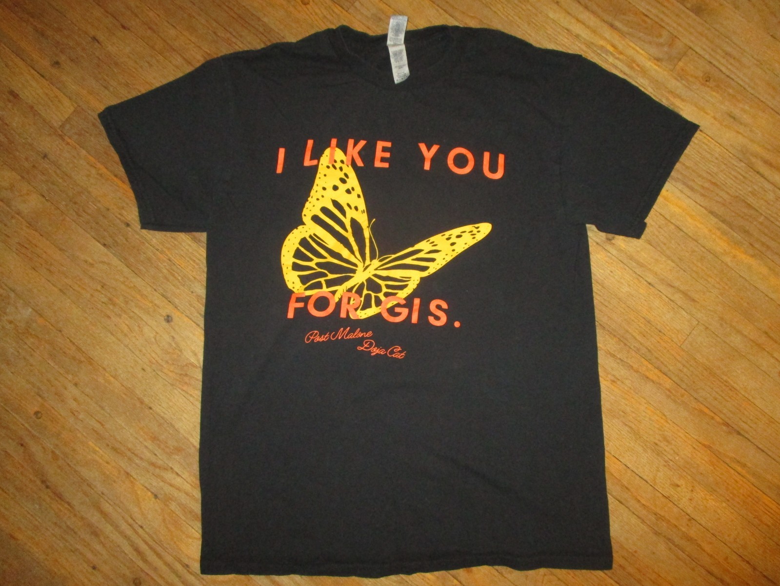 Post Malone Doja Cat I Like You T-Shirt Black Tee Adult Medium