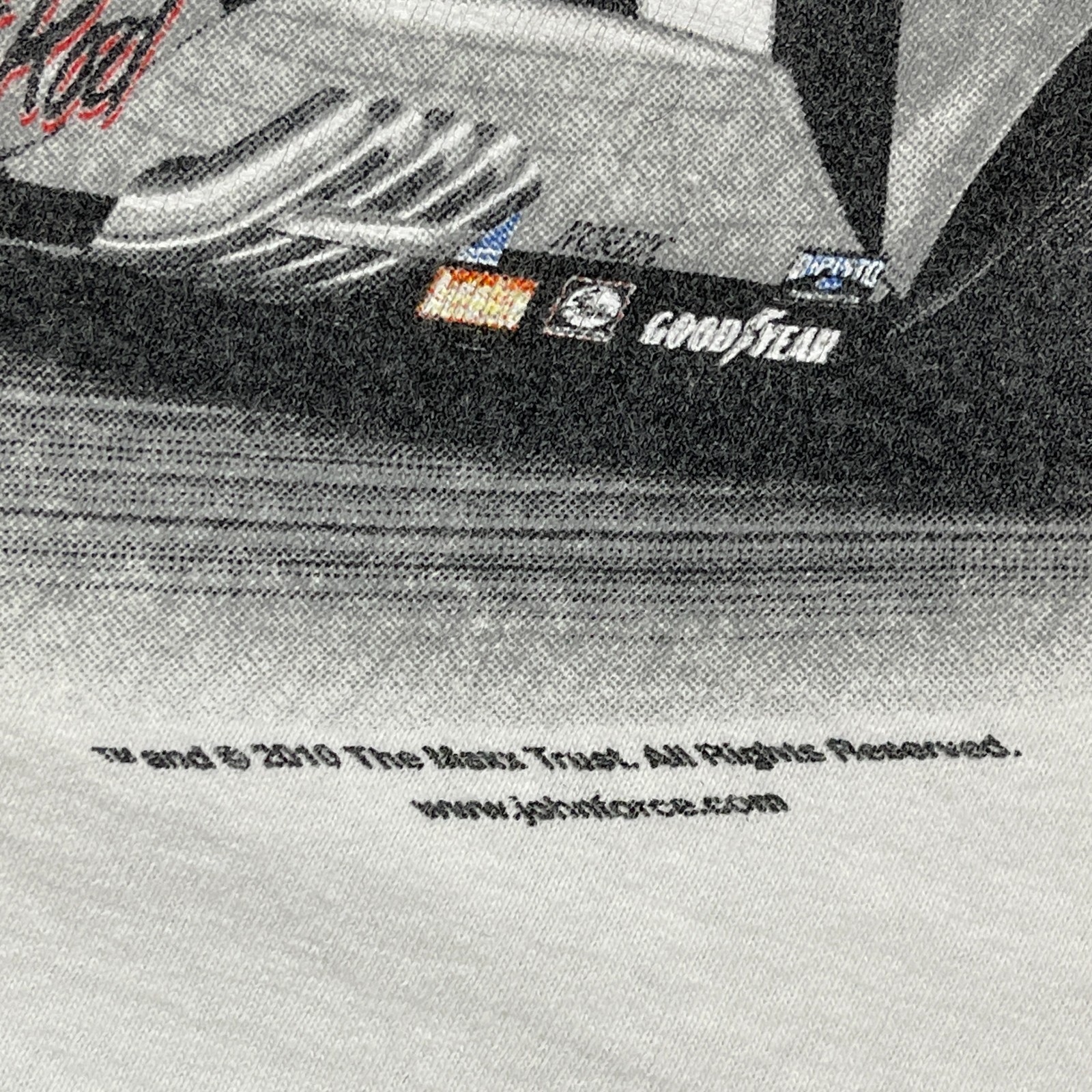 NHRA John Force Drag Racing Warbird Plane Car Shirt Large 22×27 White