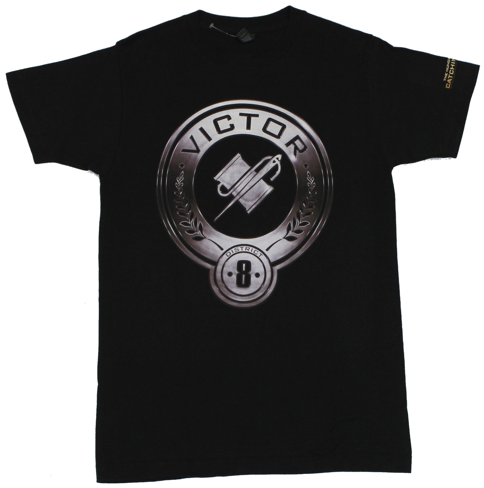 The Hunger Games Adult New T-Shirt – District 8 Thread and Needle Pic