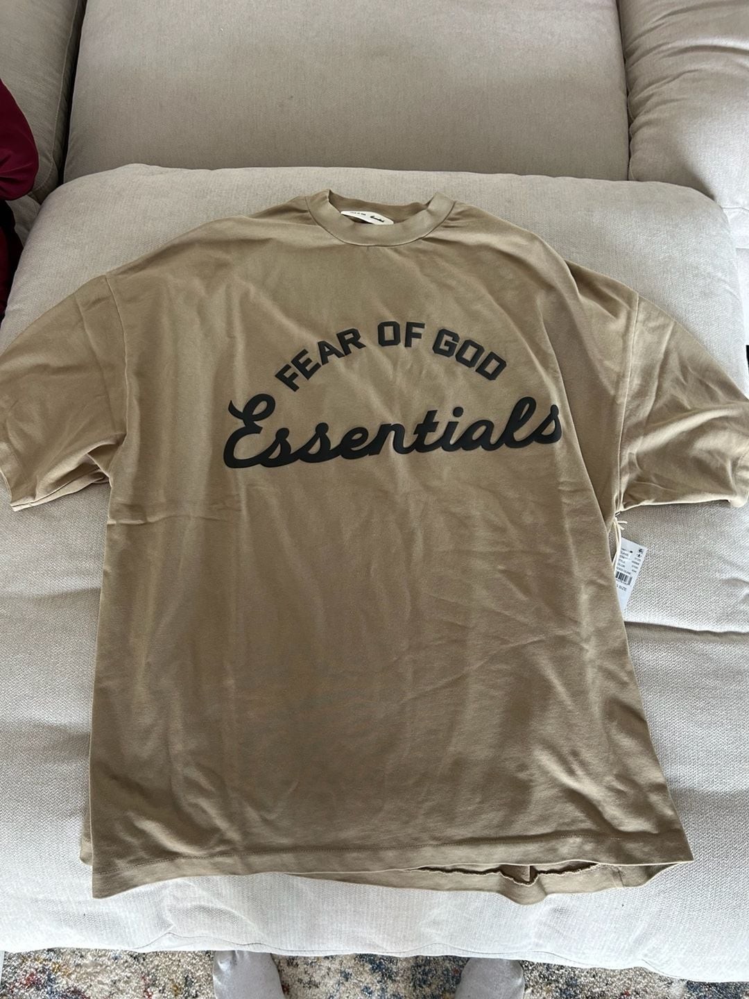 Fear of God Essentials Training ’90s Short Sleeve T-Shirt in Faded Dune