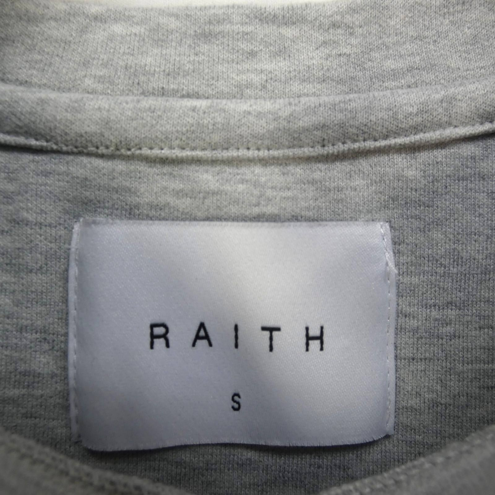 Raith Clothing Pocket T Shirt Tyler Long Sleeve Grey Marl Heavy Blend size S