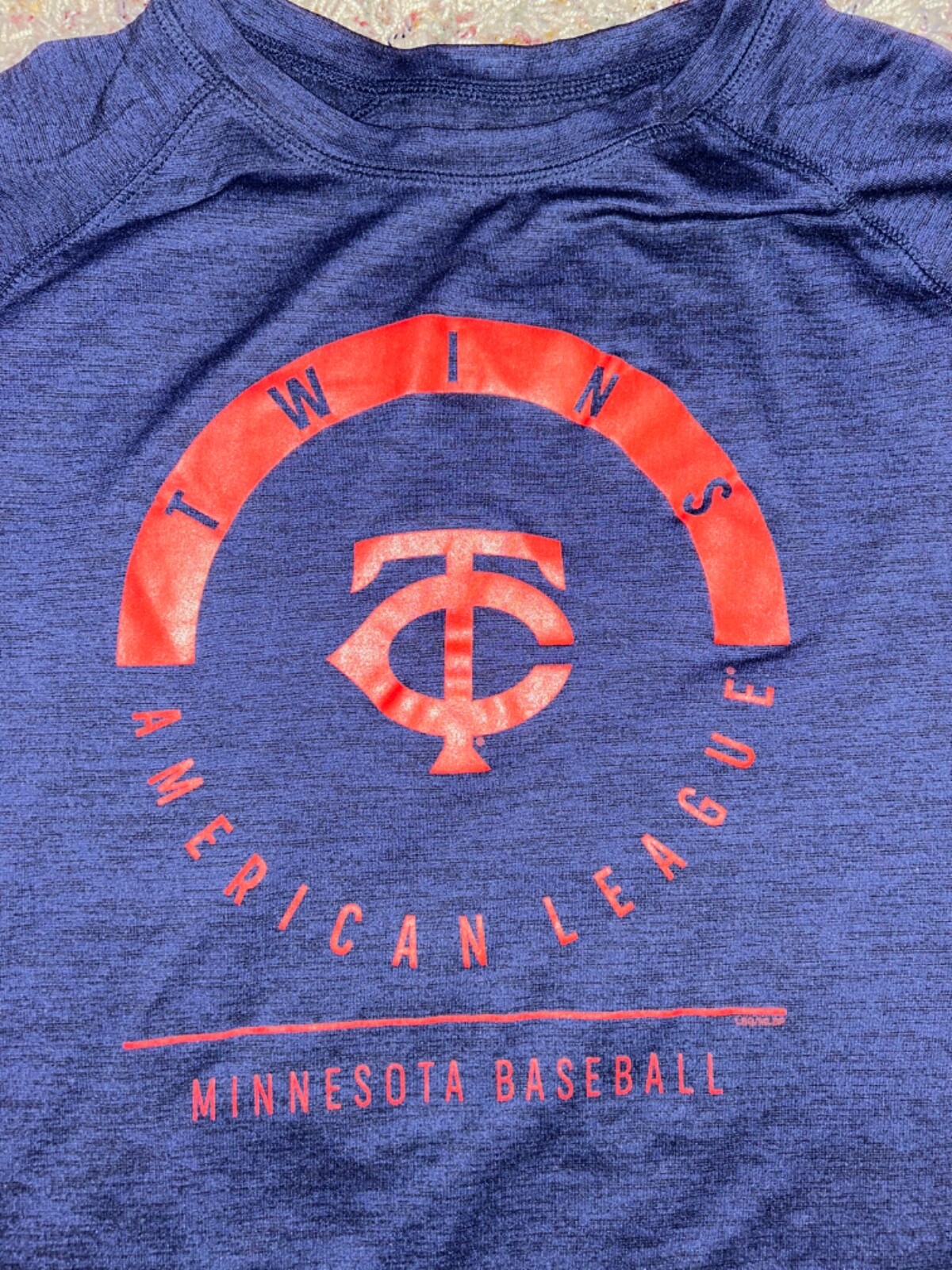 Genuine Merchandise Athletic T-Shirt MLB Minnesota Twins Navy Mens Size L