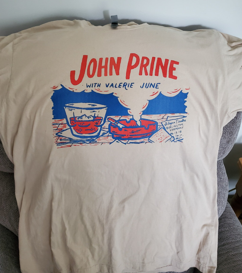 John Prine rock music tour concert white color retro Shirt VK07753
