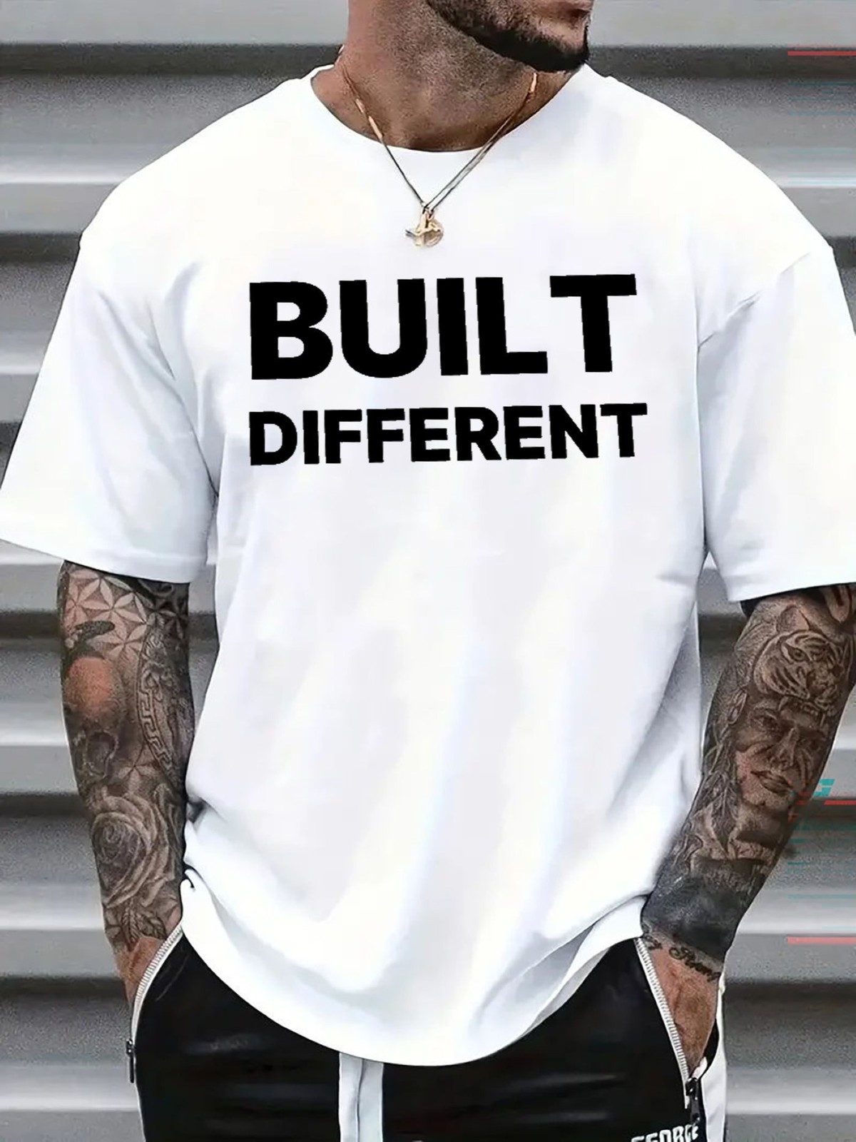 Built Different Graphic Tee – Bold Minimalist Urban Streetwear T-Shirt