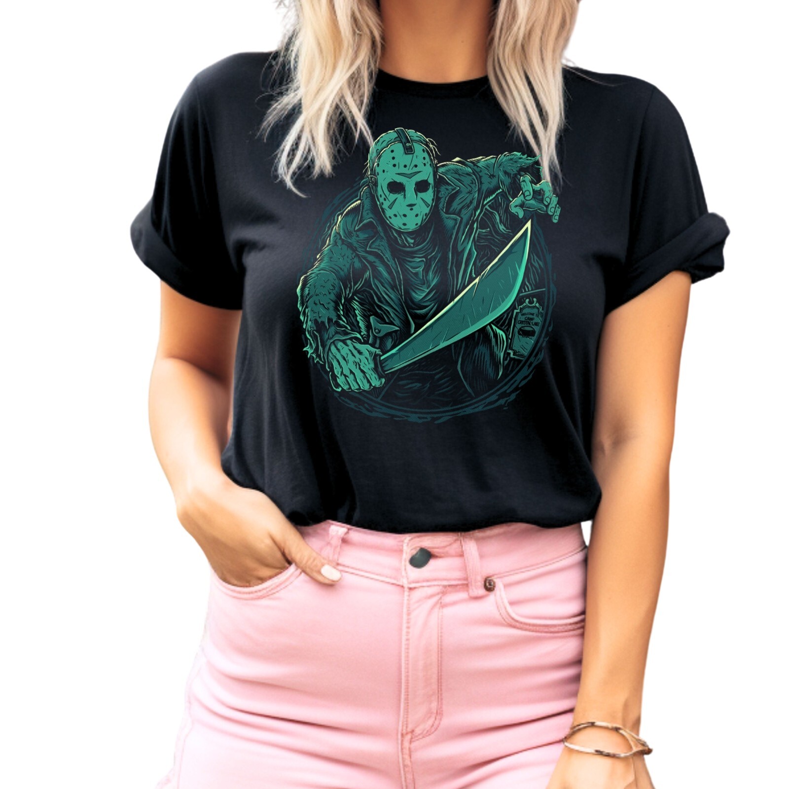 Jason Voorhees Horror Movie T-Shirt Black S-3XL Friday The 13th