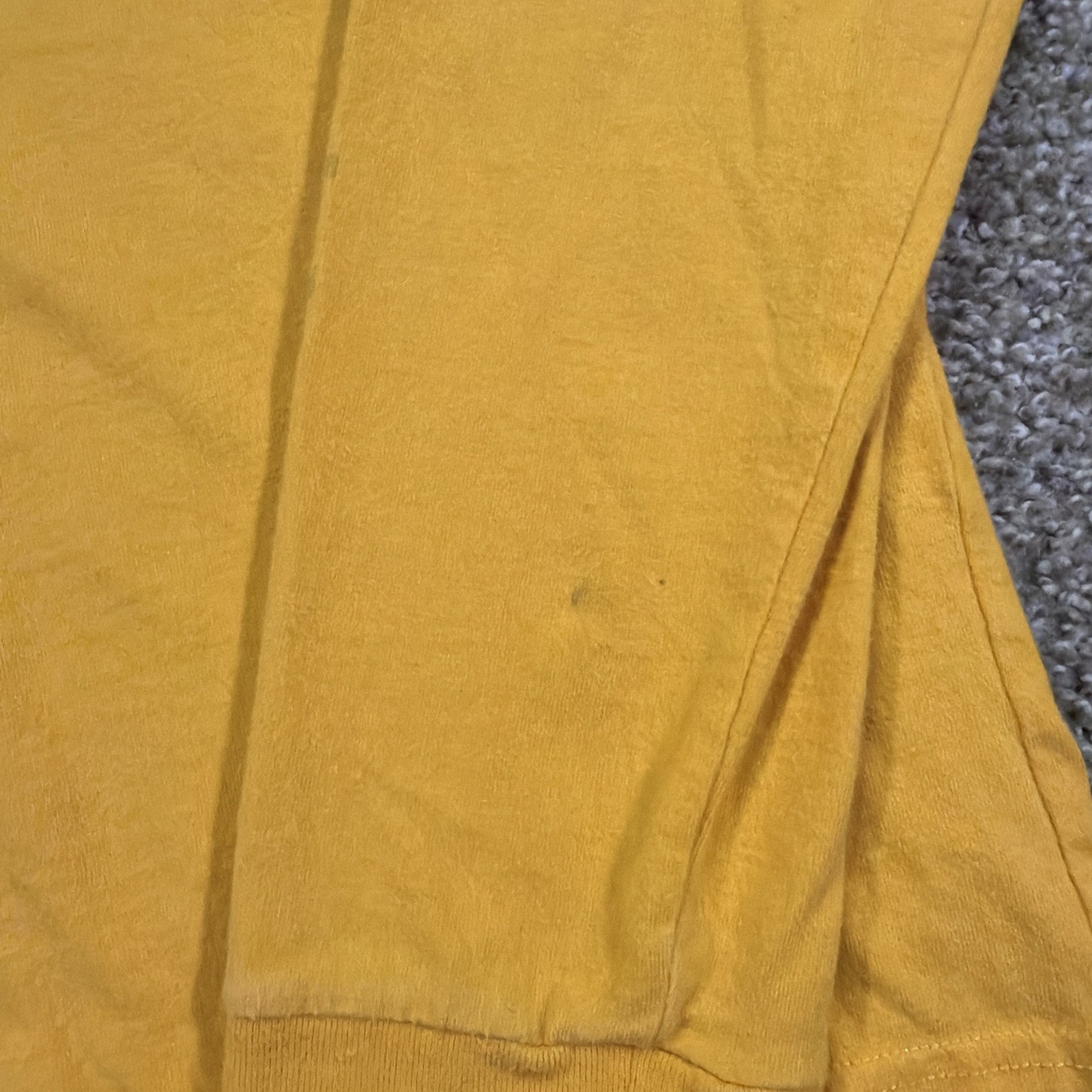 Vintage Abercrombie And Fitch Longsleeve Faded Yellow 90s Classic Large Preppy