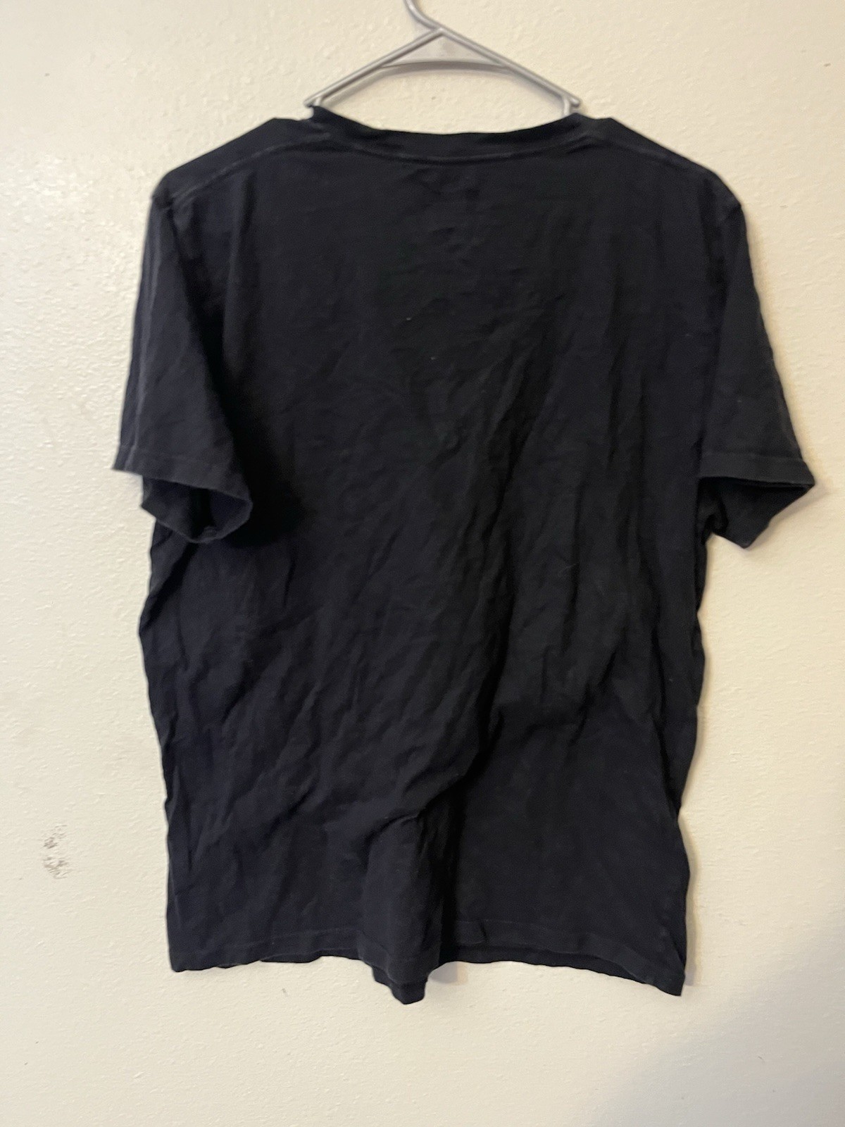 Hollister Must Have Solid tee Logo Size Large Black Crew Neck T Shirt Men