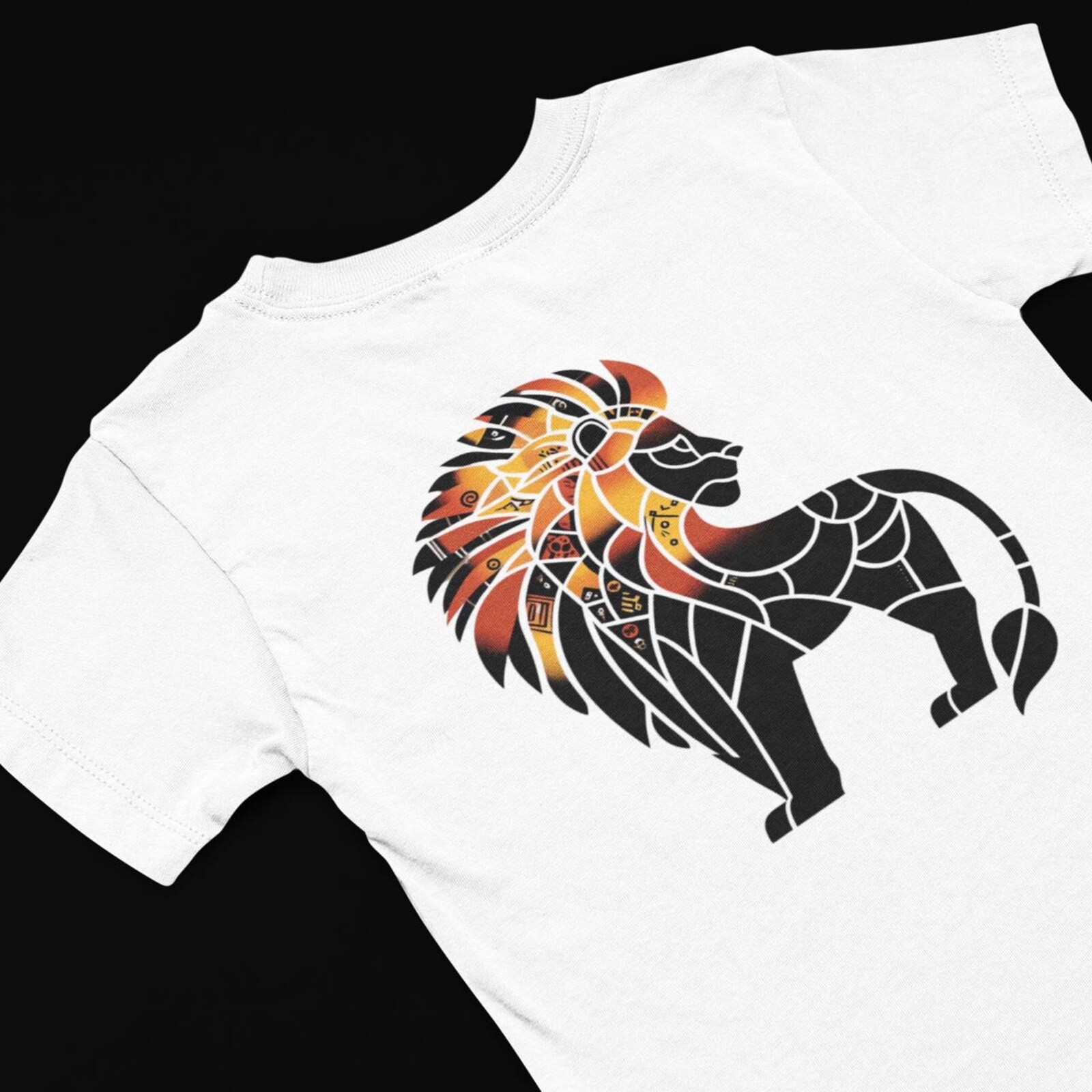 Abstract Lion T Shirt, Wildlife apparel, Lion Graphic Tee, Spirit Animal T shirt