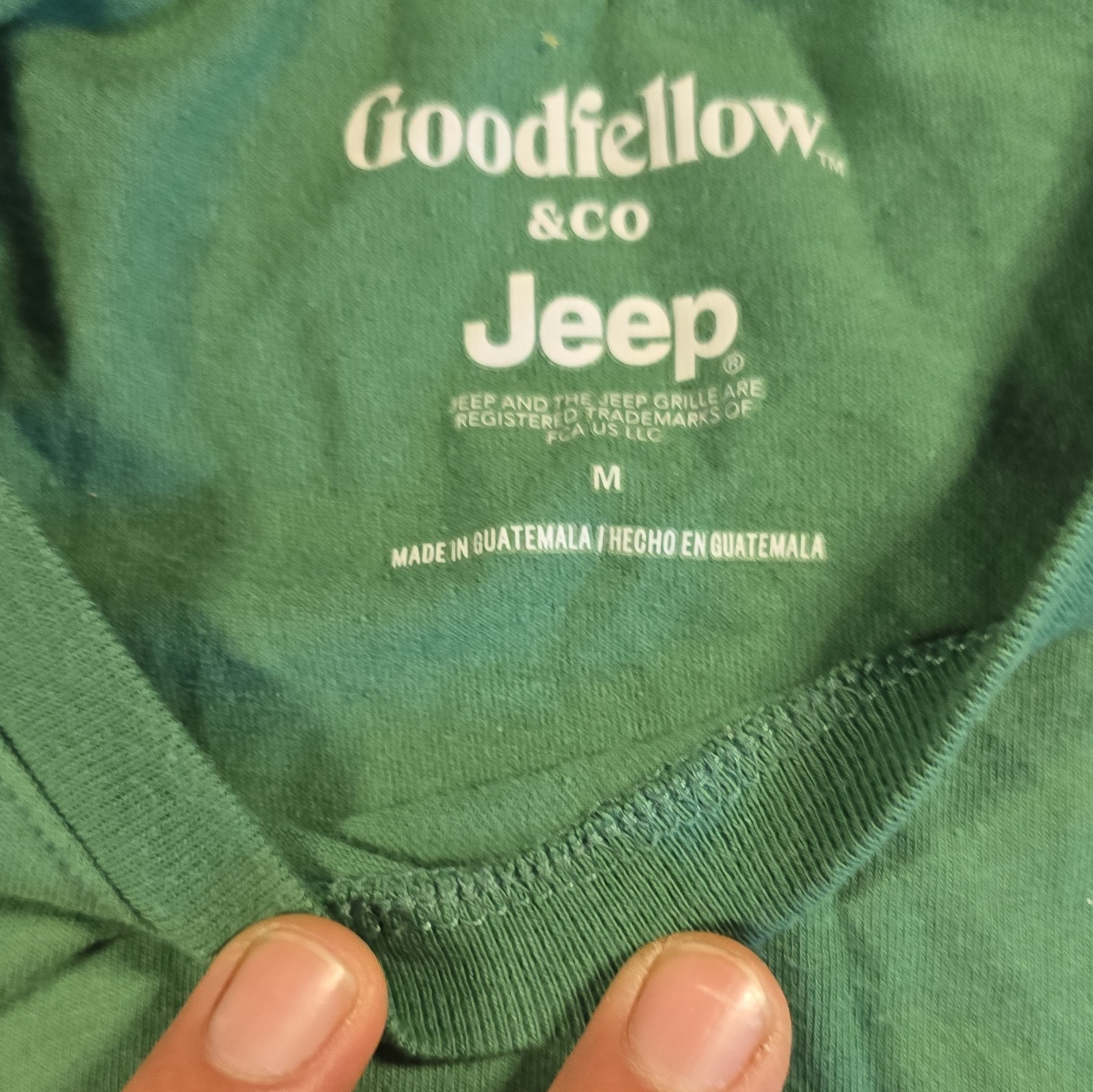 Goodfellow & Co Jeep Green Graphic Logo Crewneck Short Sleeve Tee Men’s M