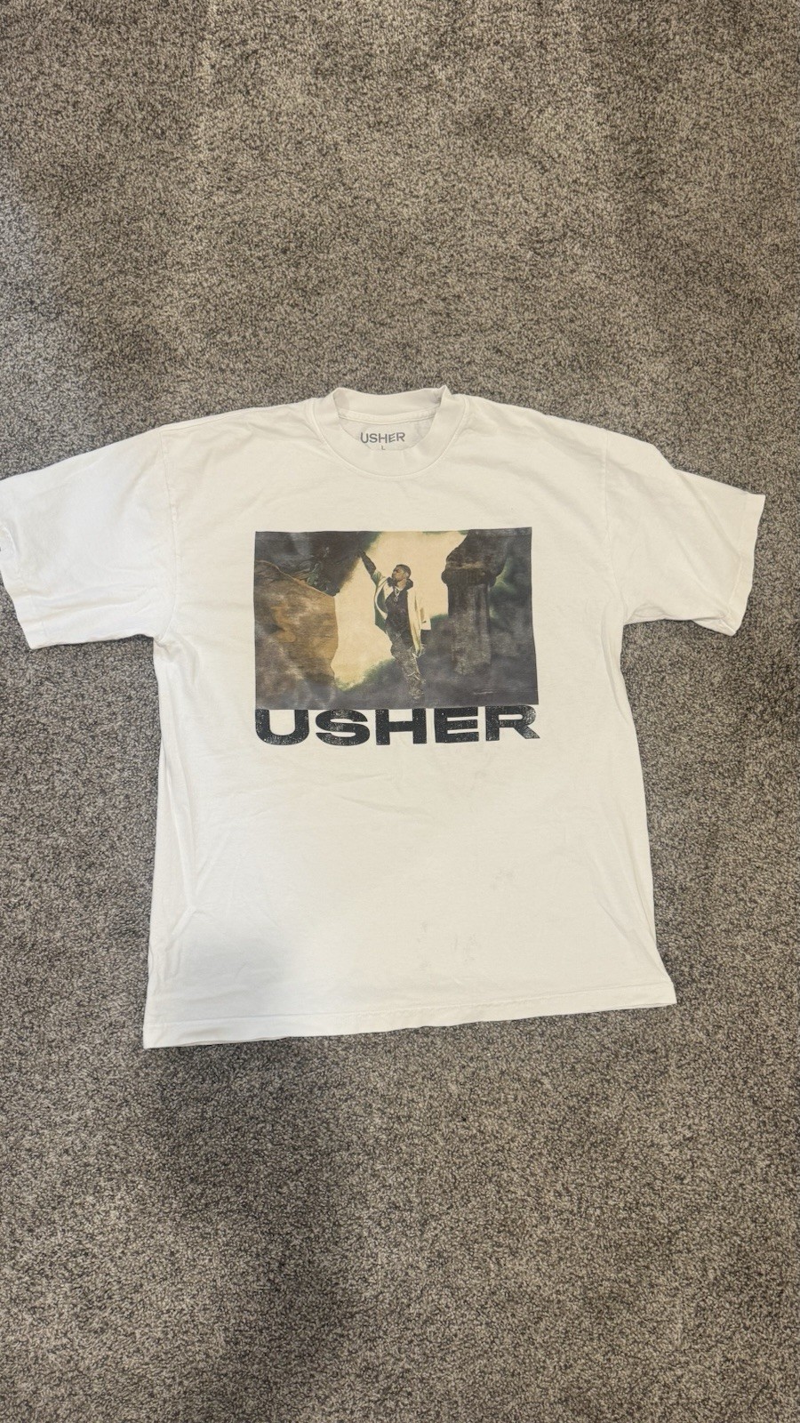Usher My Way Vegas Residency T-Shirt Official Merch Unisex Size L