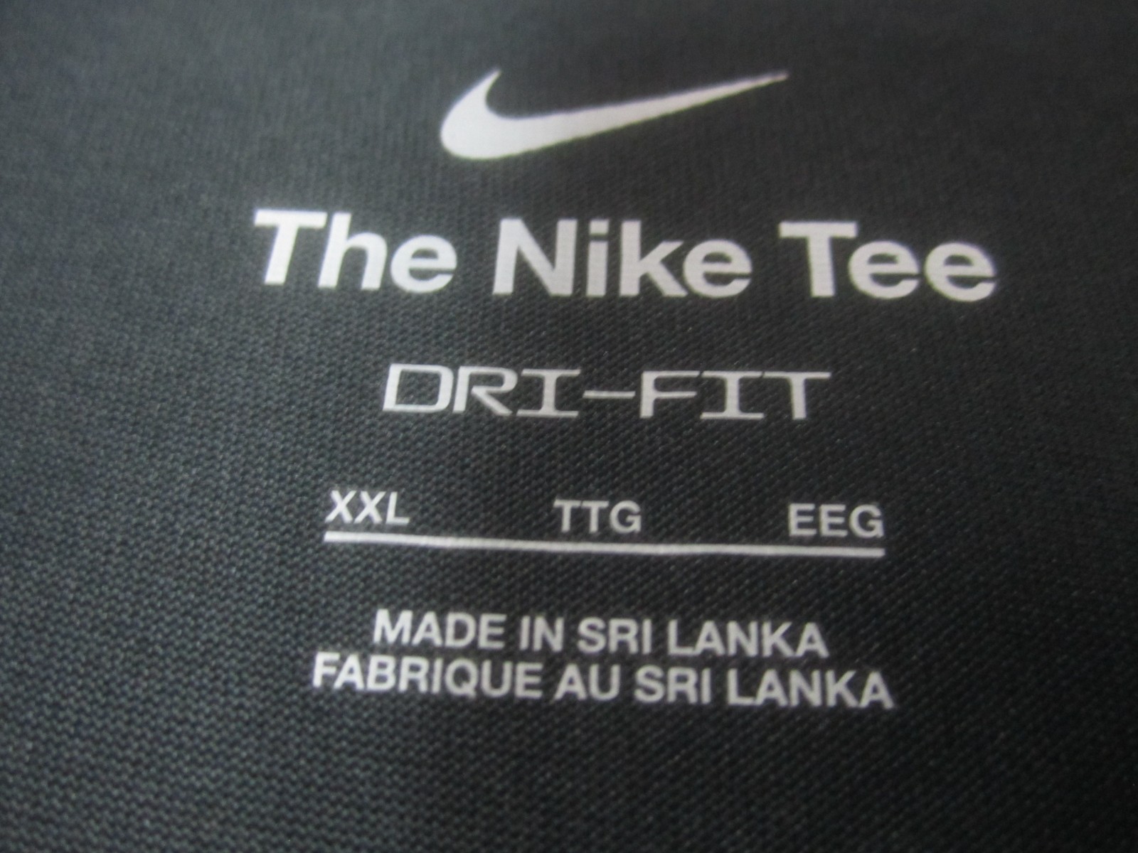 Nike Shirt Mens 2XL Gray EVOLVE Short Sleeve Dri-Fit Crew Neck Athletic