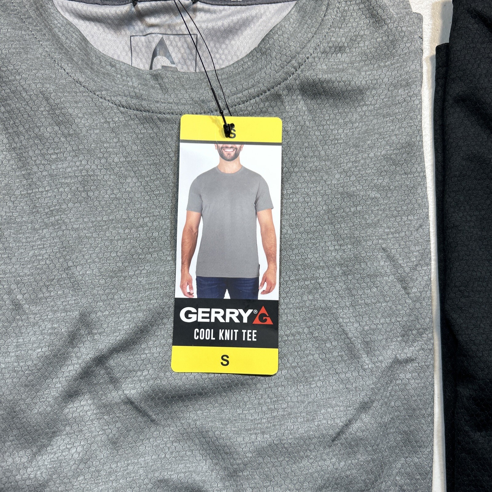 LOT OF 2 Gerry Men’s Light Weight Cool Knit Tees Gray | NWT Size S