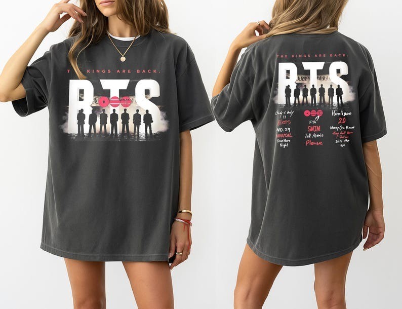 BTS Arirang Tracklist The Kings Are Back Shirt, Bangtan 2026 Concert Tee