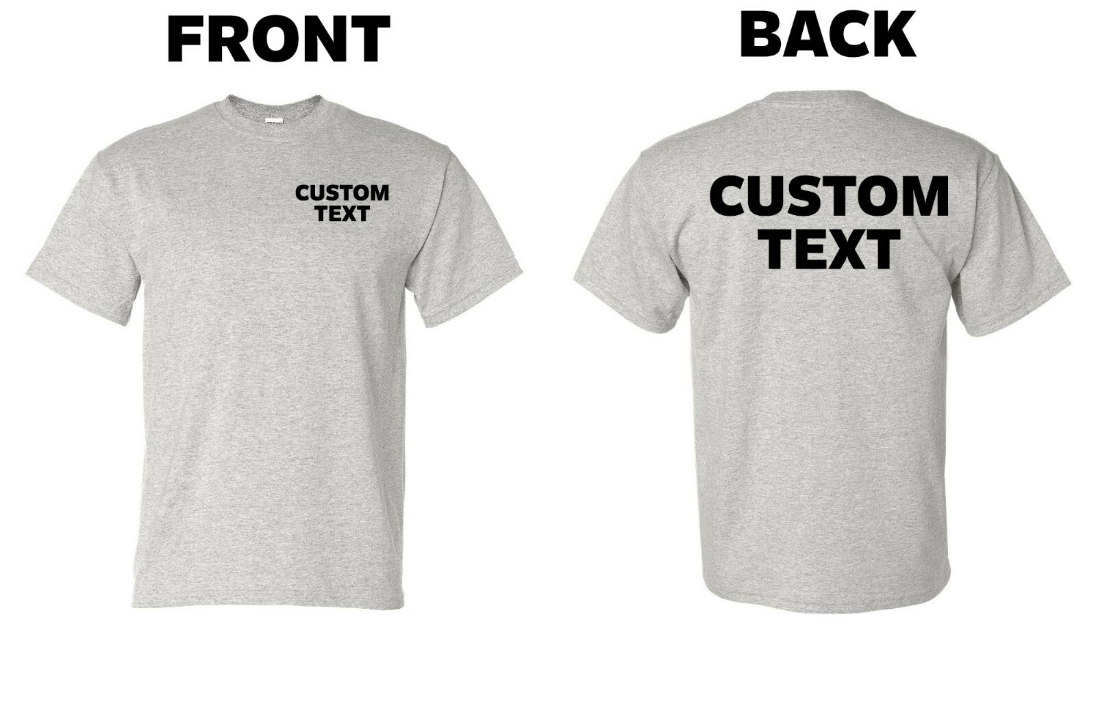 Custom T-Shirt, Personalized, Add Your Own Text