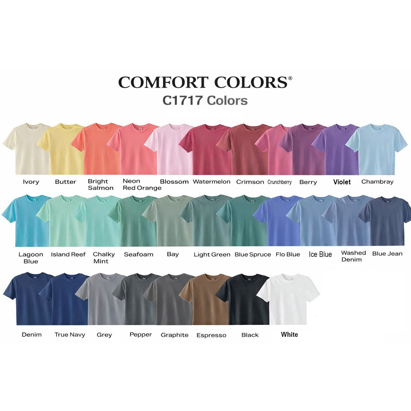 Triple Vision Tee – Comfort Colors C1717 – Adult Heavyweight Short Sleeve