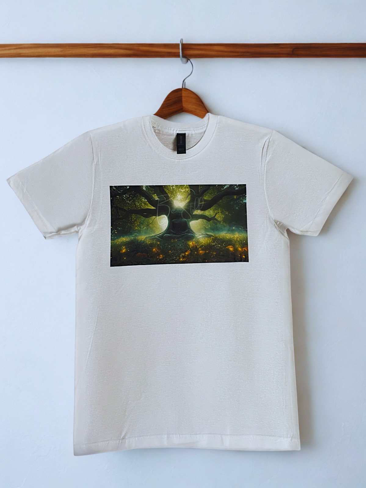 DTF Custom Made – BE STILL Short Sleeve T-Shirt – White SML