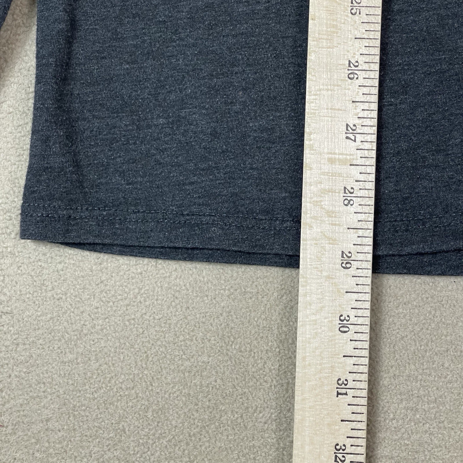 Pendleton T Shirt Mens L Gray Long Sleeve Bison Logo Crew Neck Lightweight Tee