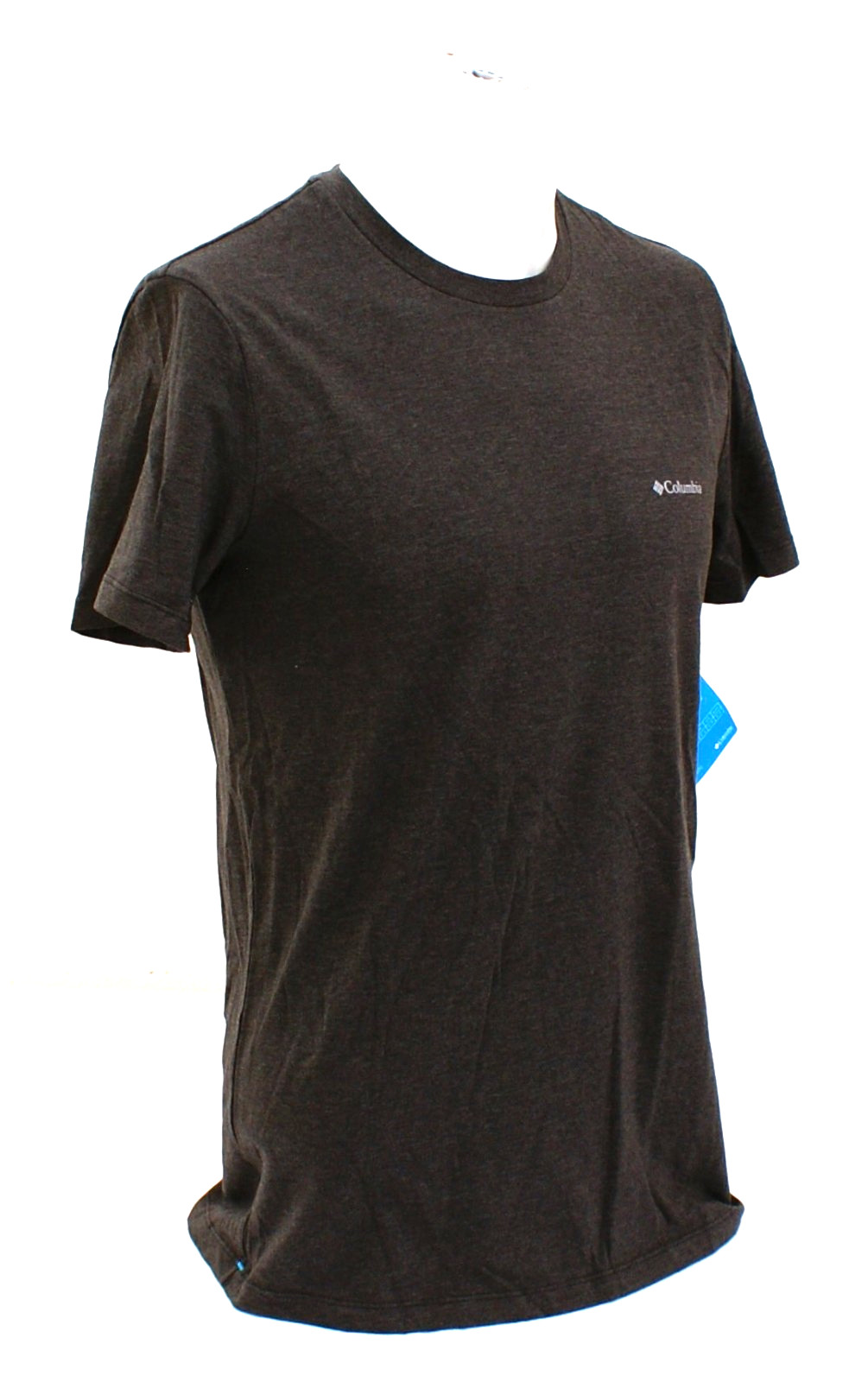 Columbia Men’s S Black Tri Blend Short Sleeve Tee T-Shirt Stretch in Fabric