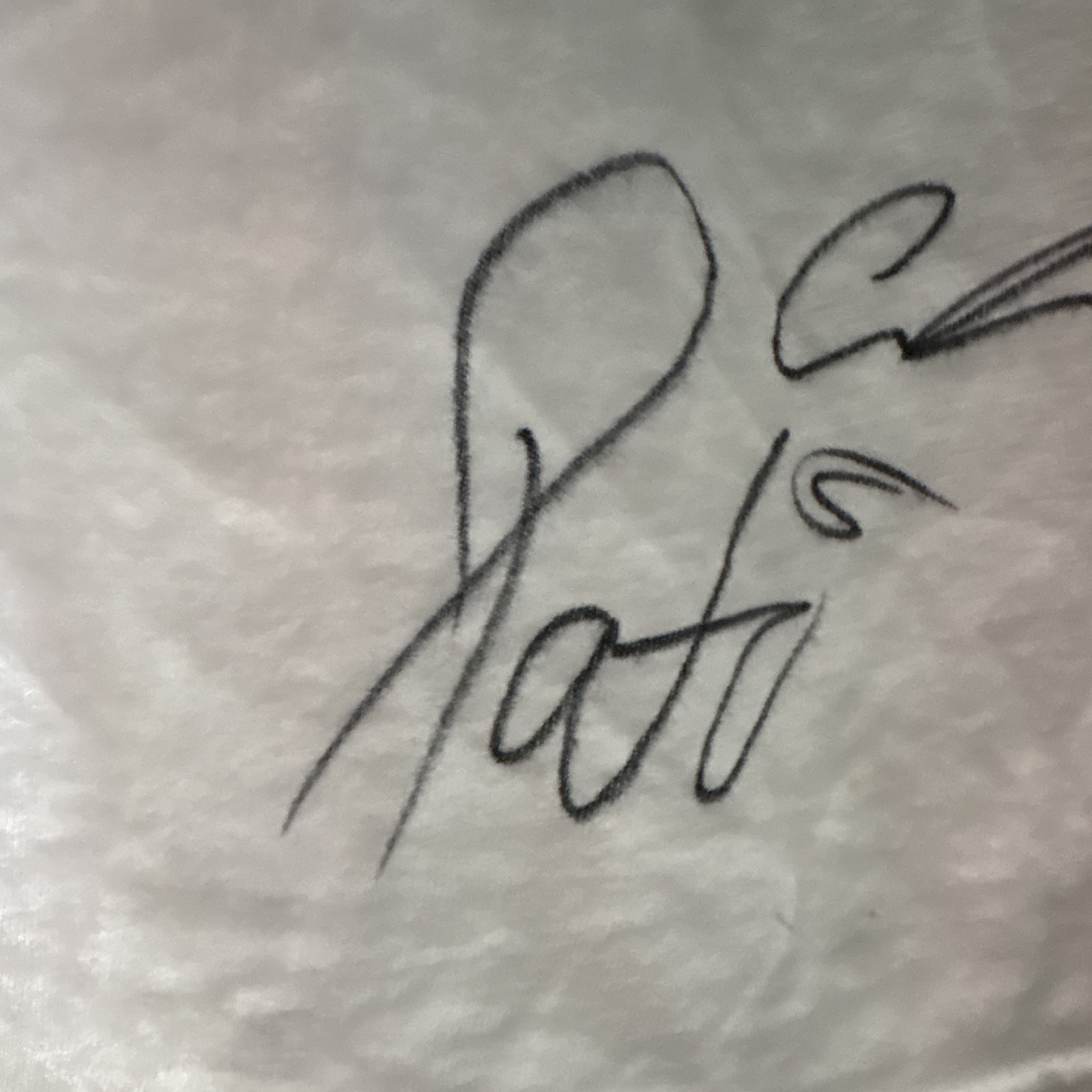 White shirt with Pato O’Wards signature and other Indycar drivers ￼