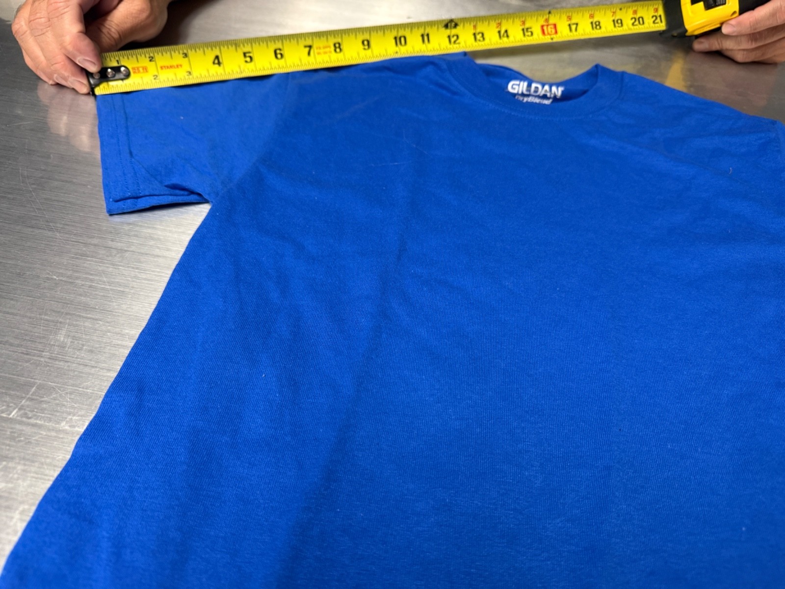 Gildan Mens Cotton/Polyester Knit DryBlend Tee Short Sleeve Plain T-Shirt