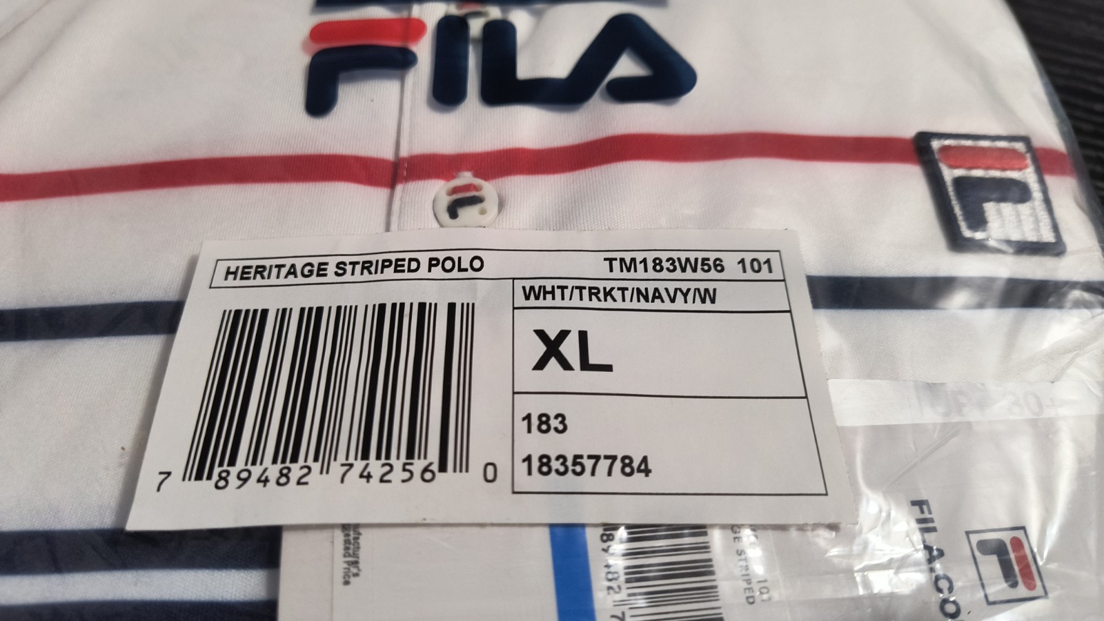 Fila Men’s Heritage Stripe Polo Shirt