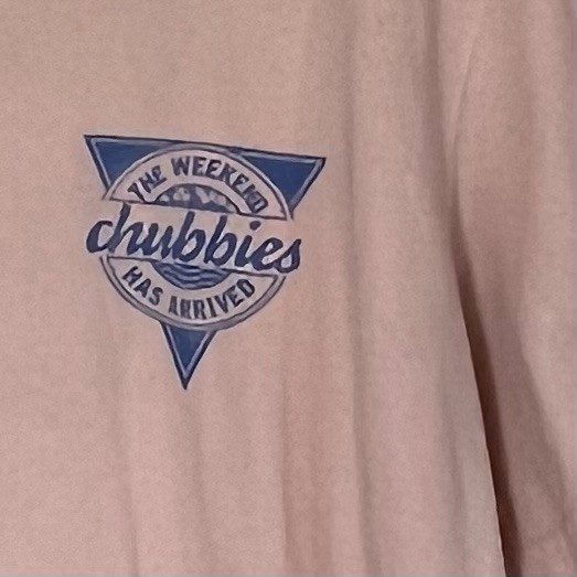Chubbies Men’s Pink The Weekend Has Arrived T-Shirt Size Large