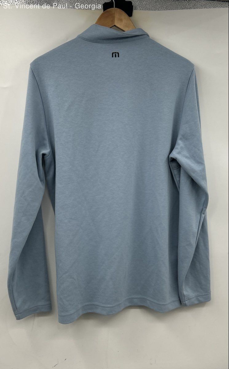Travis Matthew 1/4 Zip Pullover Sweater Men’s Medium Blue Red