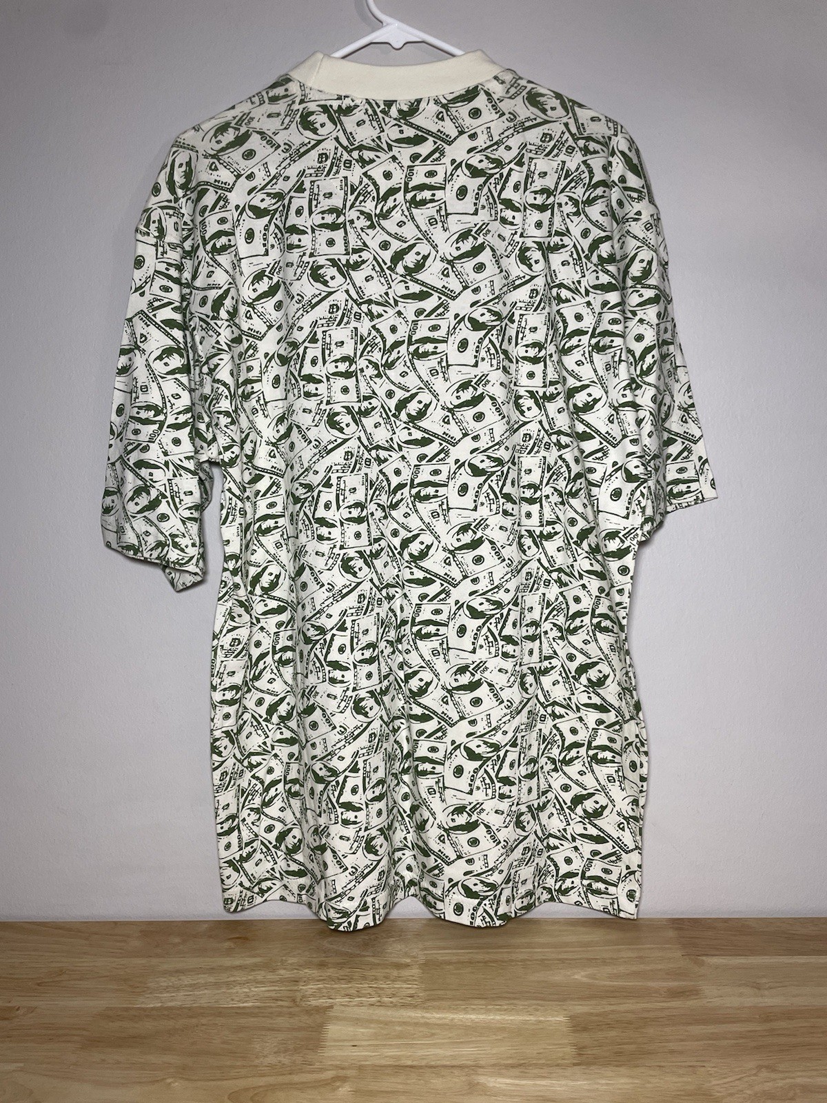BNWT RoadBlock Ben Franklin 100 Dollar Bill $100 All Over Pattern T Shirt Mens M