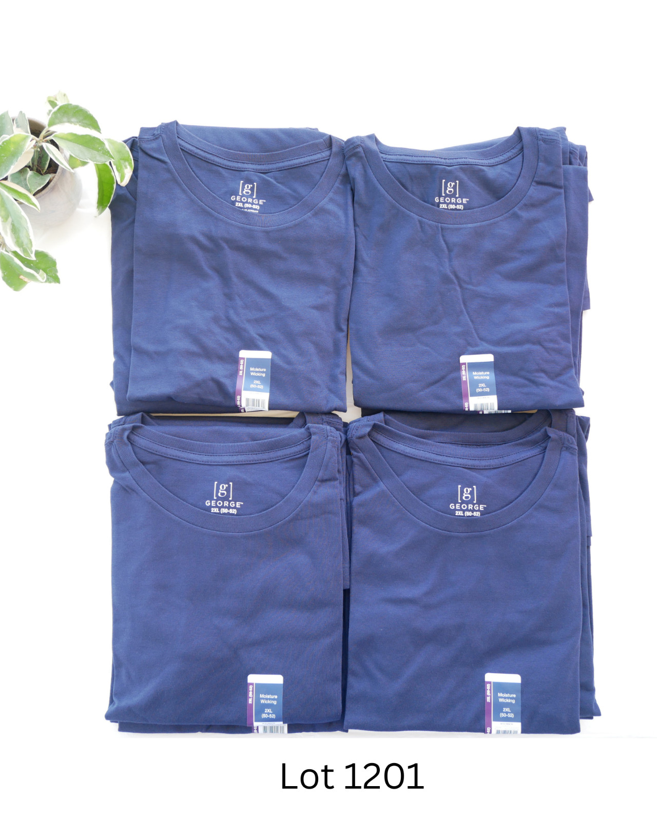WHOLESALE LOT (12) Men’s Dark Navy 2XL TShirts BRAND NEW with Tags!