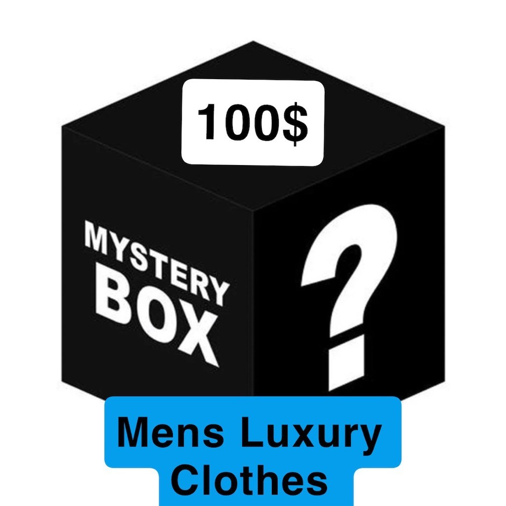 $100 Mystery Box Men’s Luxury Designer Streetwear Surprise Bundle Size M